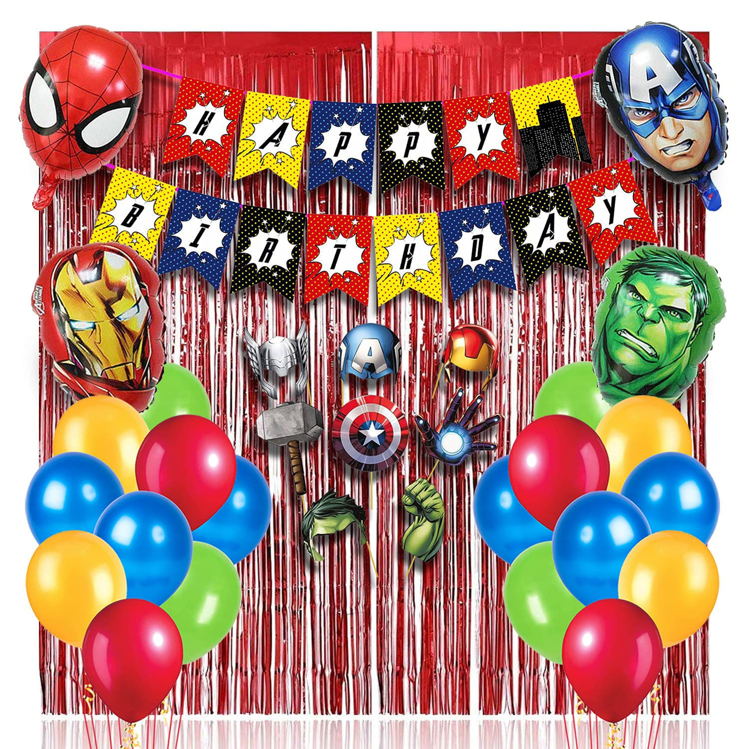 Wallpaper #mTEHNpMB5zzyi_yYhFhv267 Buy Party Propz Superhero Birthday Decorations Kit 35pcs Super Hero