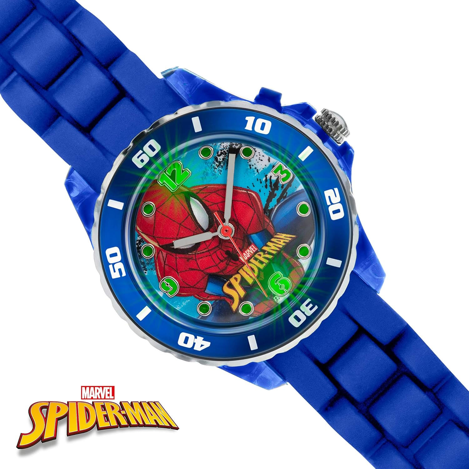 Wallpaper #oaekMpMBlSzal8H1z9sD13 Spiderman Childrens Quartz Watch with Multicolour Dial Analogue