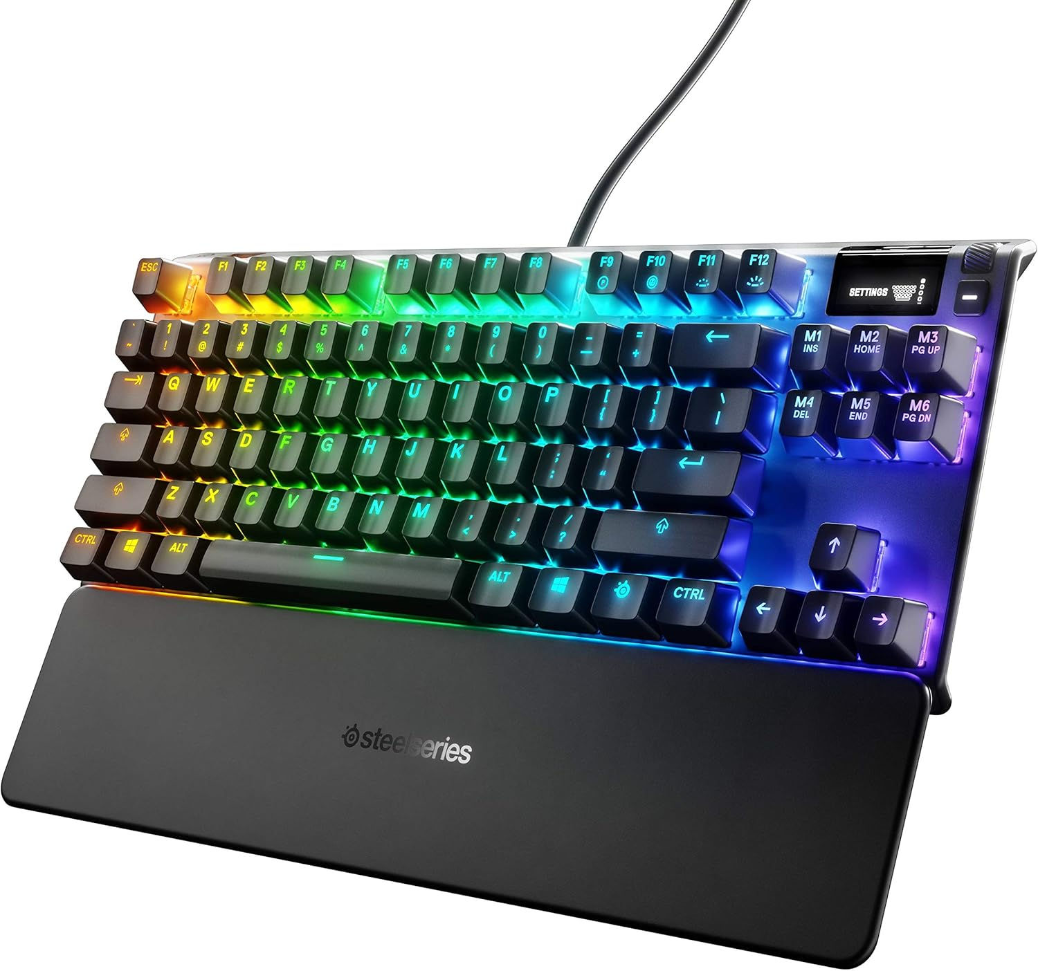 Wallpaper #h4v-cZcBcm9NJah-ynPf3 Steelseries Apex 7 Tkl Compact Mechanical Gaming Keyboard OLED Smart
