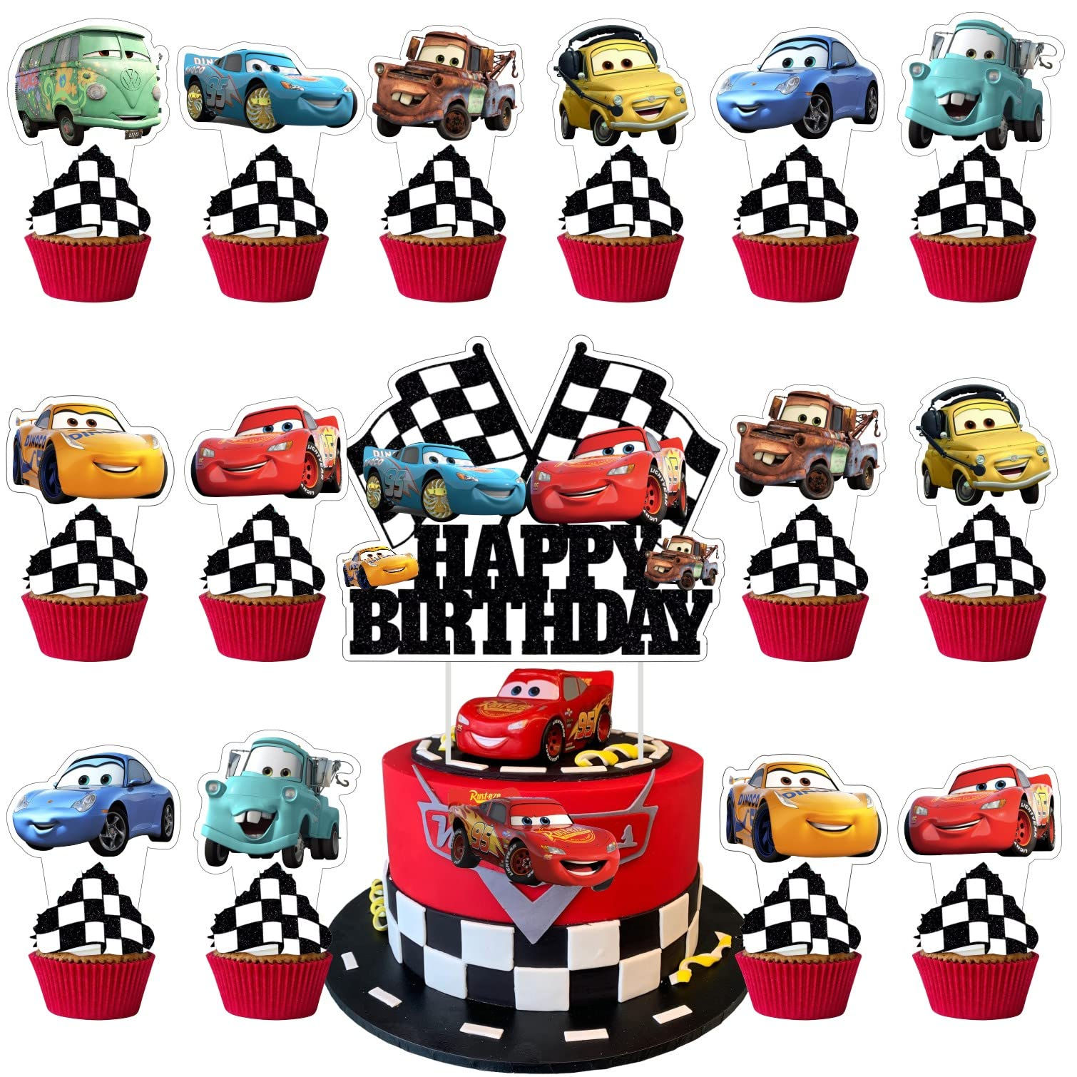 Wallpaper #02c67 Race Cupcake Topper Racecar Toppers Race Toppers Car Etsy