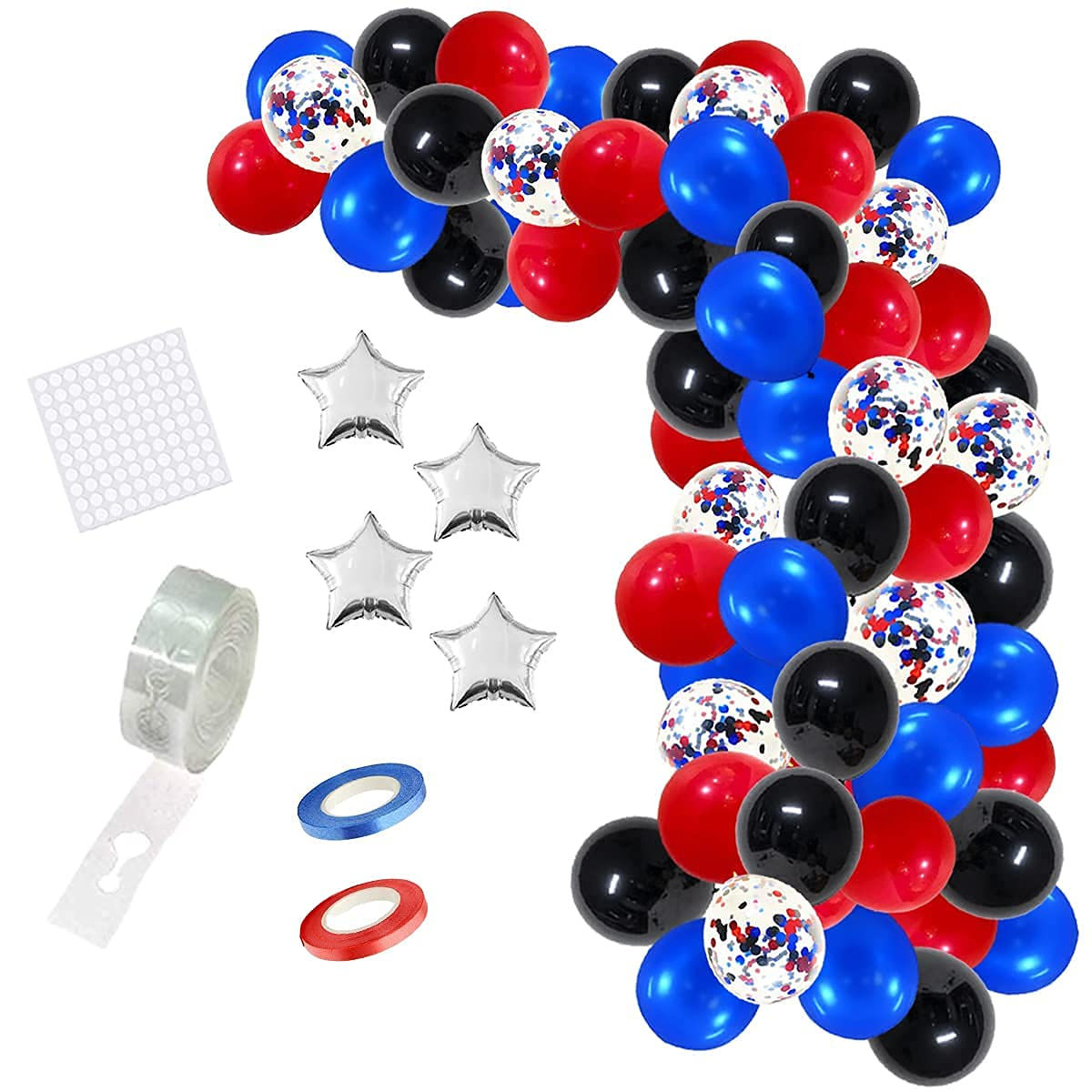 Wallpaper #MDHaNZMB5zzyi_yY3VhD84 Buy Red Blue Black Balloon Garland Arch Kit Royal Blue Red Black