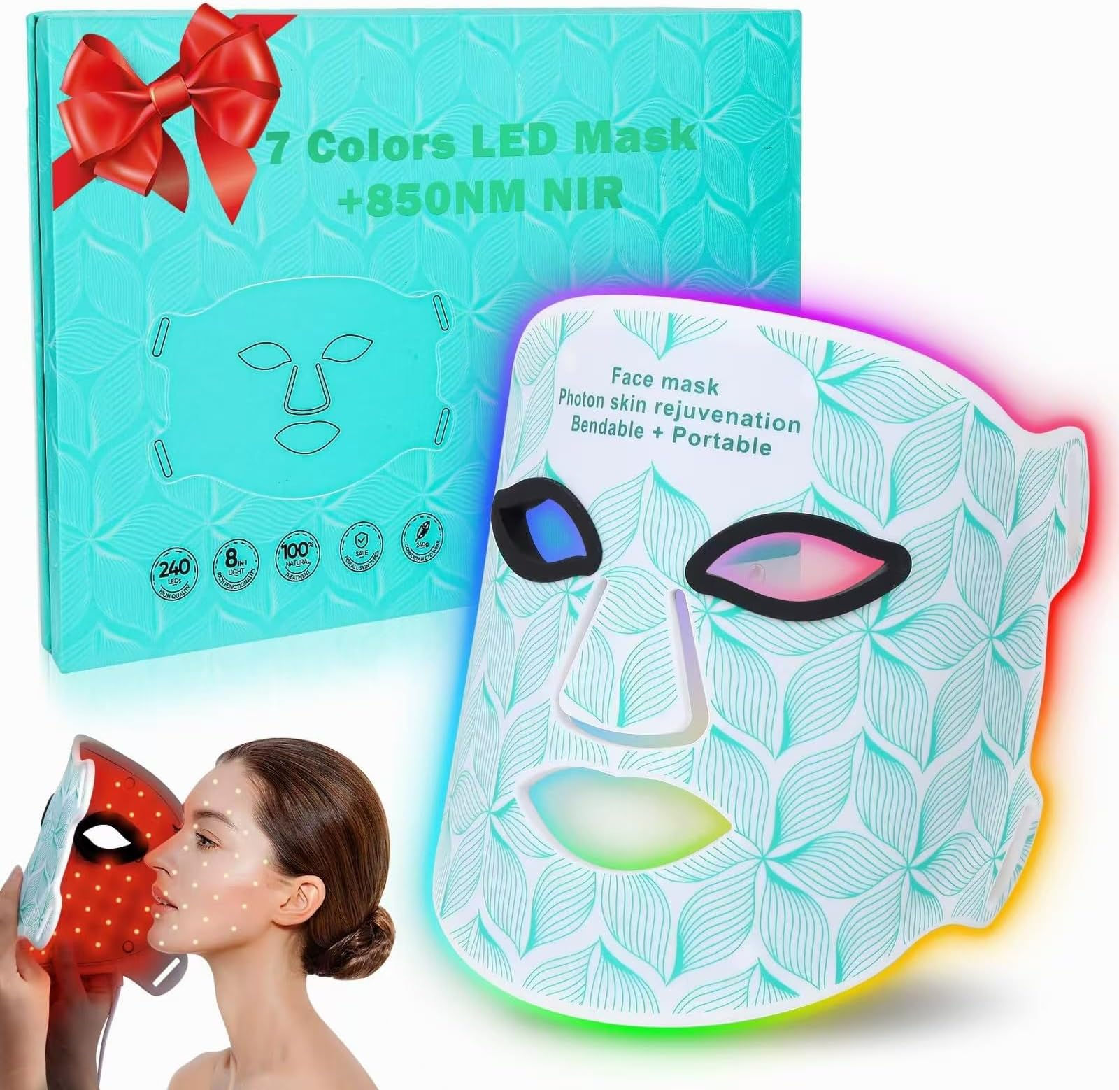 Wallpaper #421CbJcBycdYOYFTknLy18 Amazoncom Biuufish Red Light Therapy for Face 71 Colors LED Face