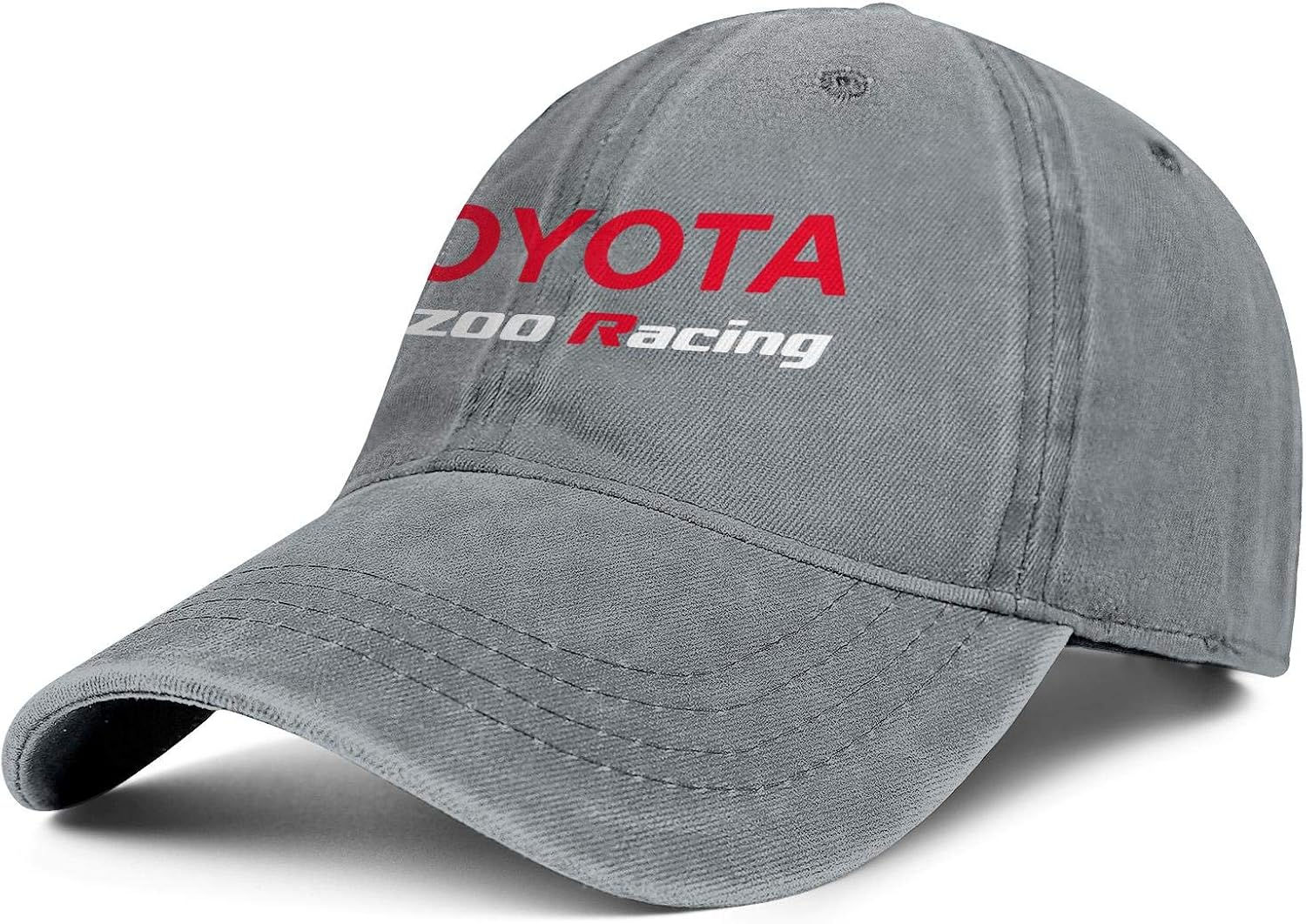 Wallpaper #PmfbDpMBSpphPi3-3OwJ265 Menwomens Grey Toyota Racing Plain Adjustable Peak Cap Classic