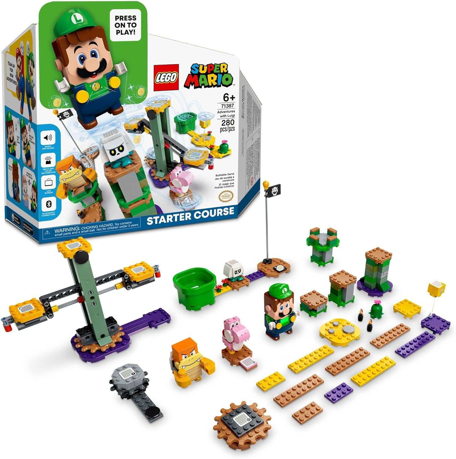 Wallpaper #Kx3VLZMBlOZrFDOkdNK00 Lego Super Mario Adventures with Luigi Starter Course 71387 Toy for