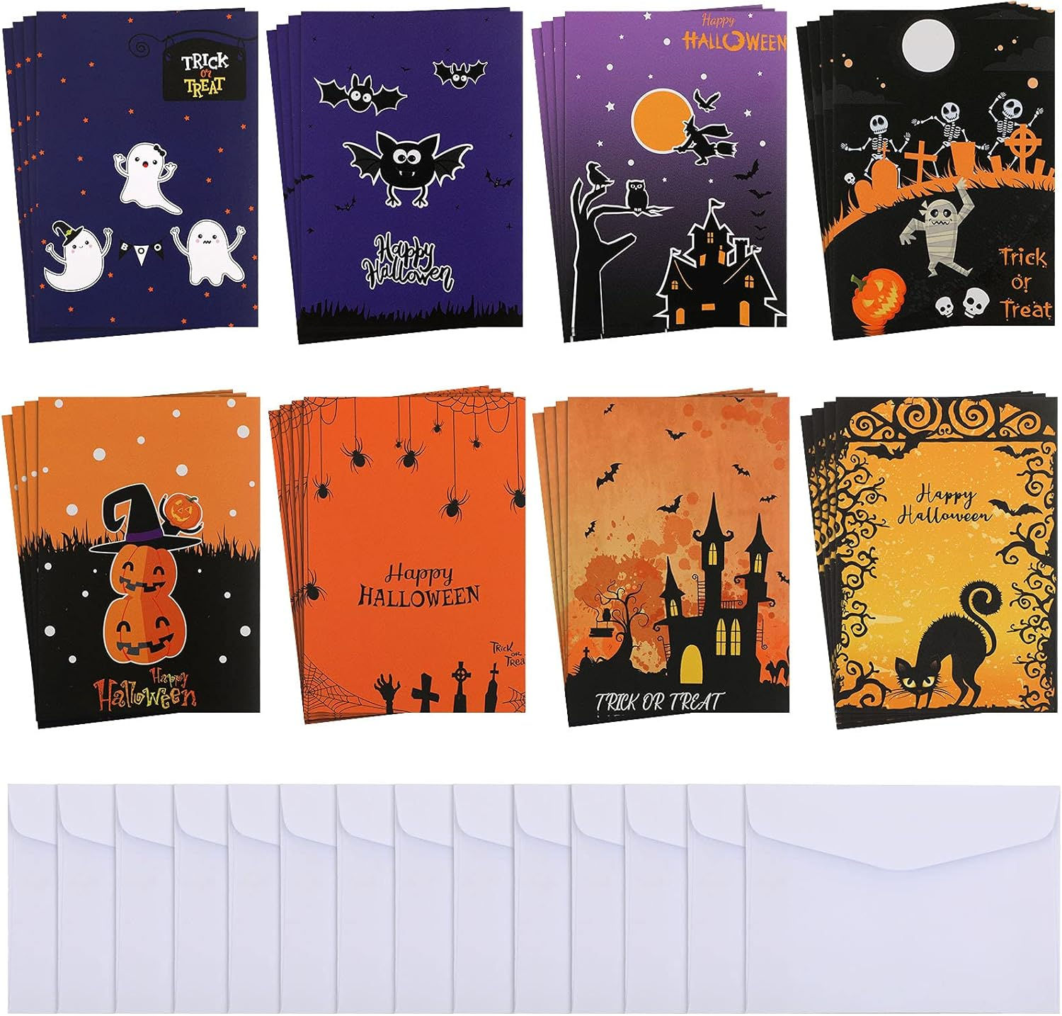 Wallpaper #ITHVNZMB5zzyi_yYzVif141 32 Pieces Halloween Greeting Cards Halloween Theme Cards Assortment