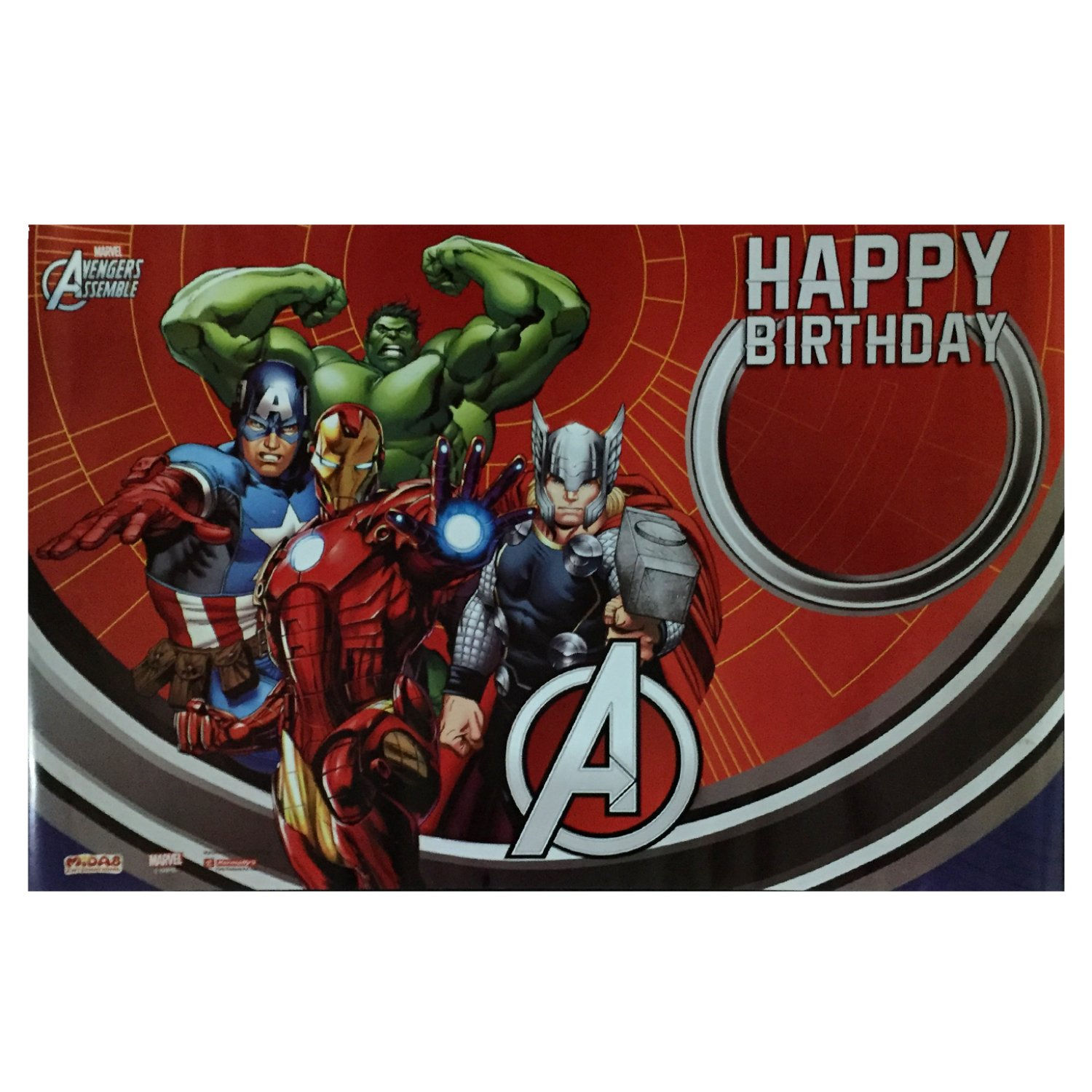 Wallpaper #0DG3NZMB5zzyi_yY0lfv169 Funcart Avengers Happy Birthday Paper Poster 73x46 Cm Pack of 2