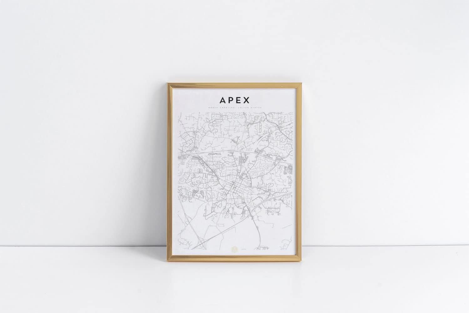 Wallpaper #nljPM5MBzN9vxX34OznC36 Amazoncom Apex North Carolina Map Poster 11x17 12x18 16x24 24x36