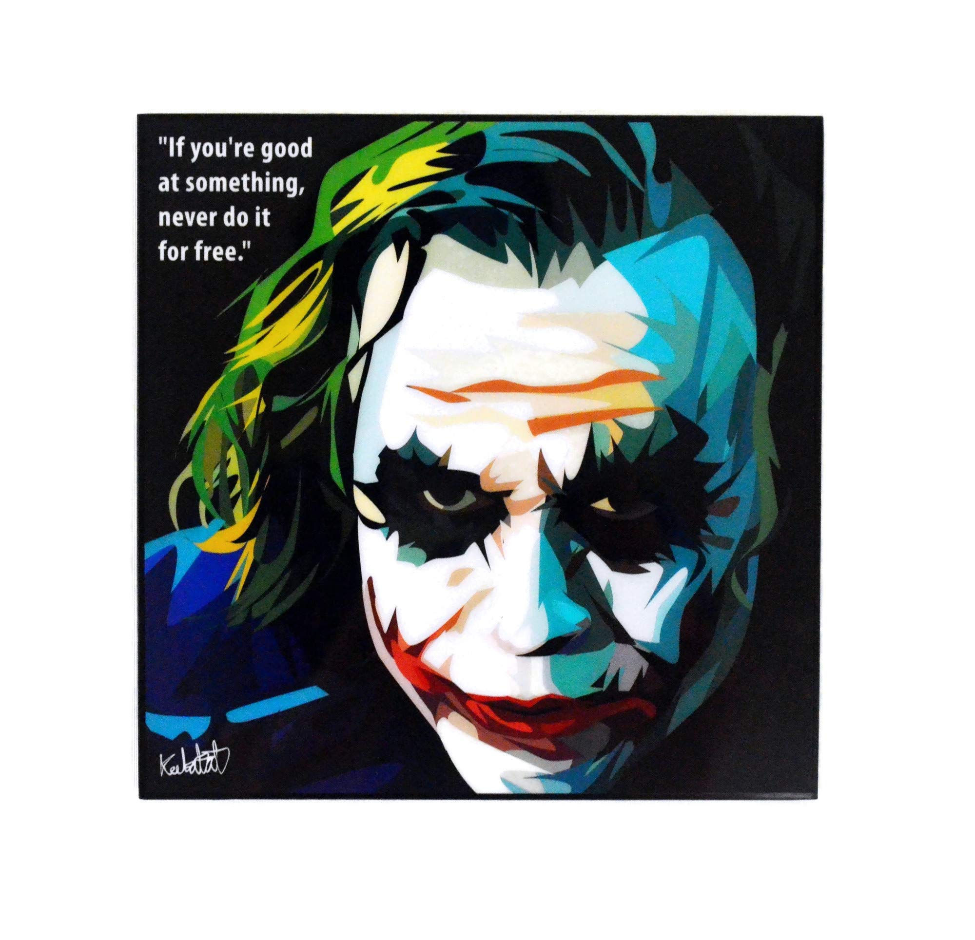 Wallpaper #UxouUZMB1yWOL4qg54He59 Buy Pop Art the Dark Knight Movie Quotes Joker Heath Ledger DC