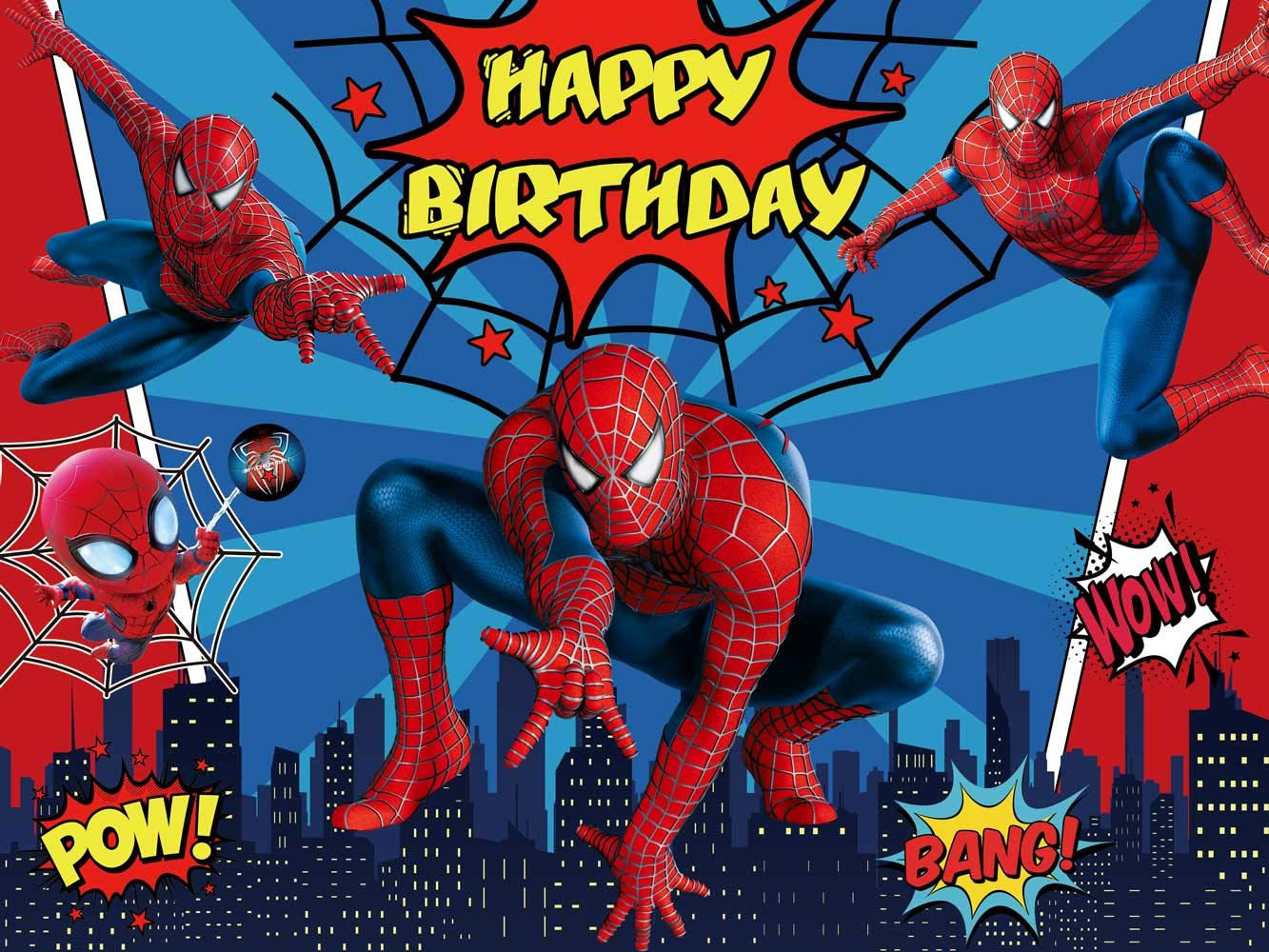 Wallpaper #wgCX7I4BSdW8dNou2hQ320 Amazoncom Telon De Fondo De Spiderman Marvel Cumpleanos