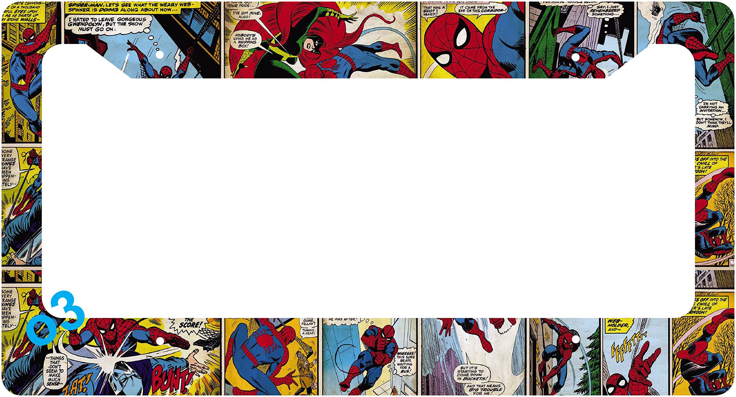 Wallpaper #yQCZ7I4BSdW8dNou2hTo34 Buy Spider Man Collage Comic Auto Car Frame Collage License Plate Frame