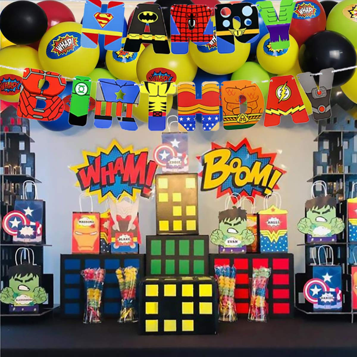 Wallpaper #mTEHNpMB5zzyi_yYhFhv96 2 Pack Superhero Birthday Banner for Party Decorations Superhero