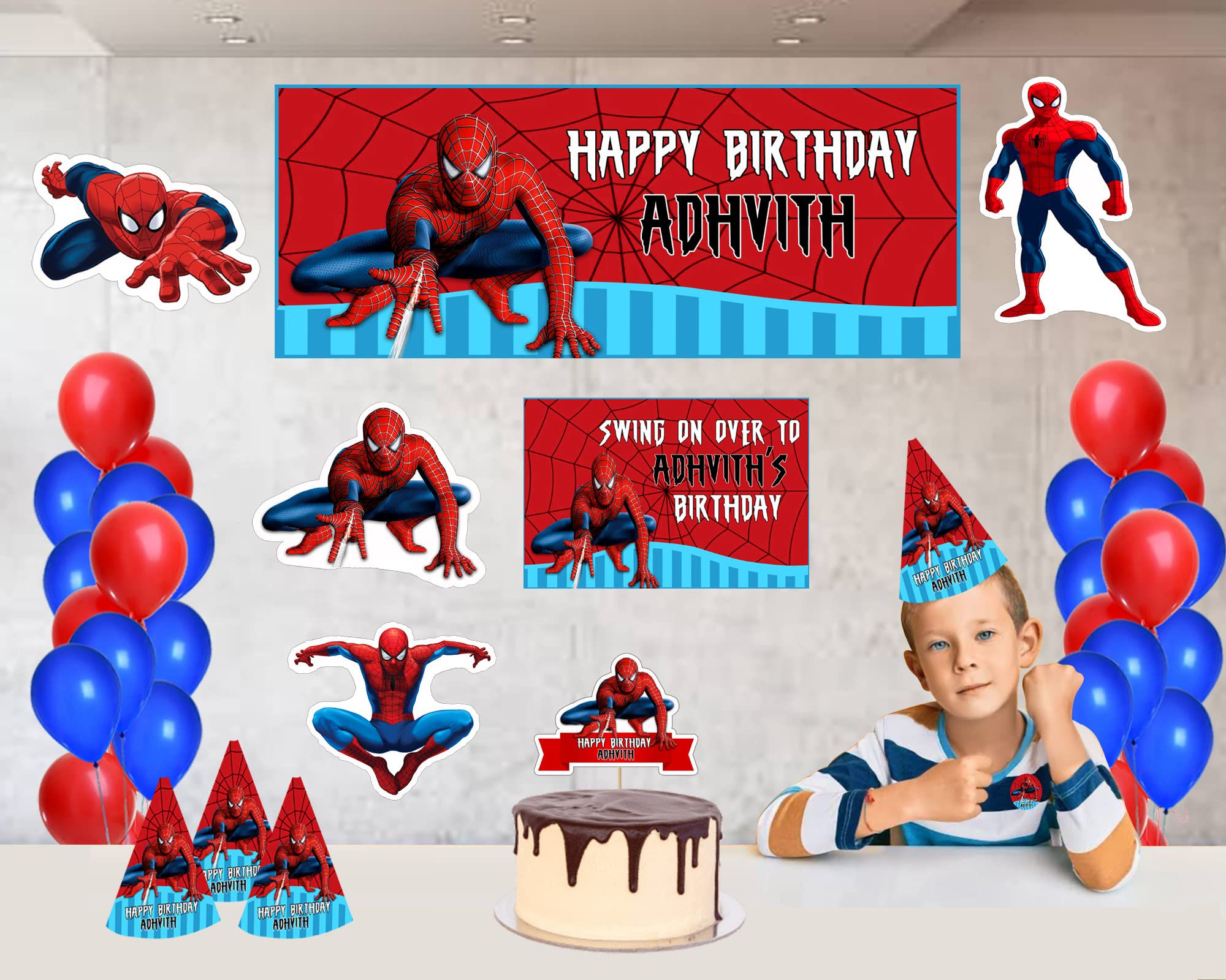 Wallpaper #42gqGJMBSpphPi3-rBHu272 Buy Wow Party Studio Personalized Spiderman Super Hero Theme Happy