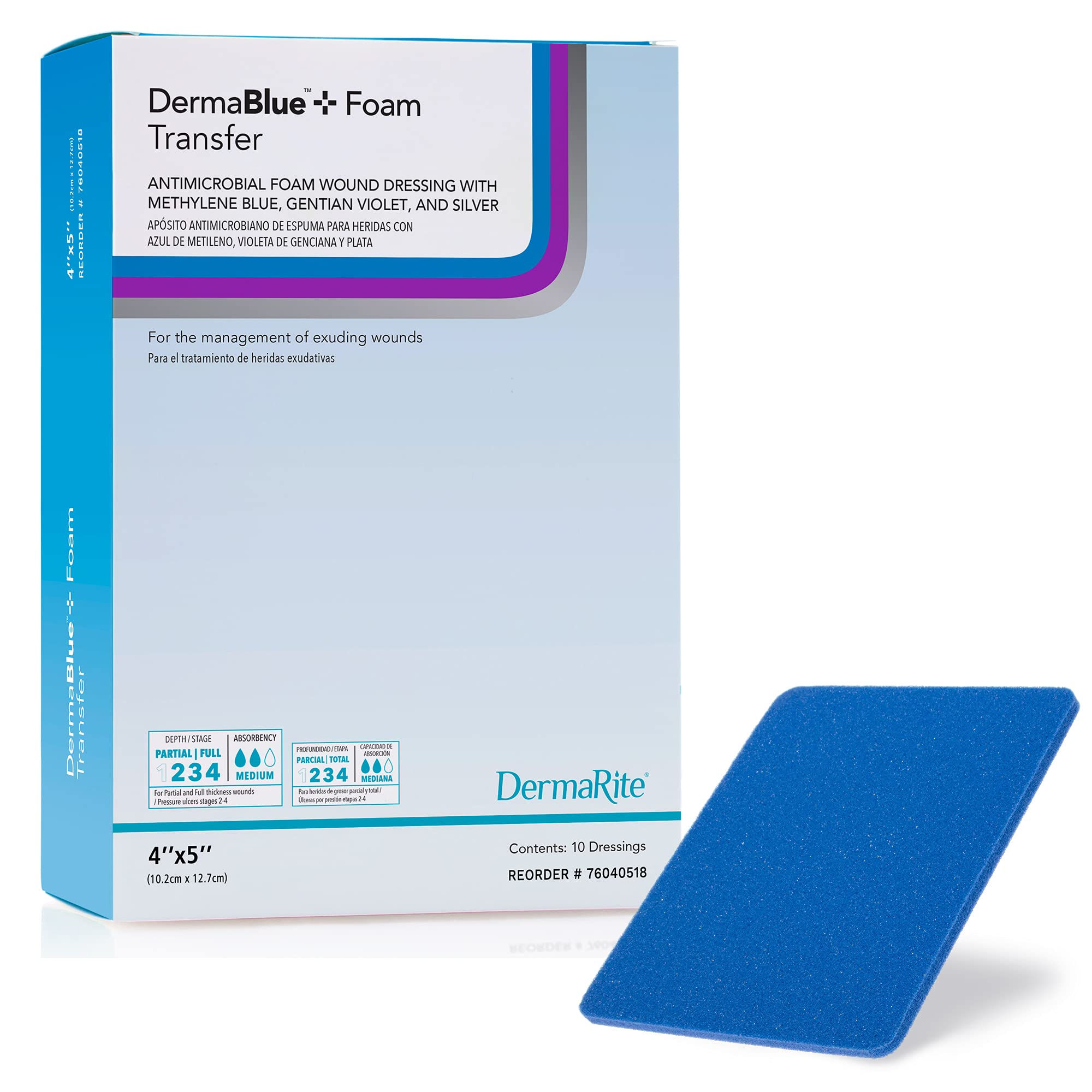 Wallpaper #ulgwNJMBzN9vxX34PDs6330 Buy Dermablue Transfer Antimicrobial Foam Wound Dressing 4 X 5 X 18