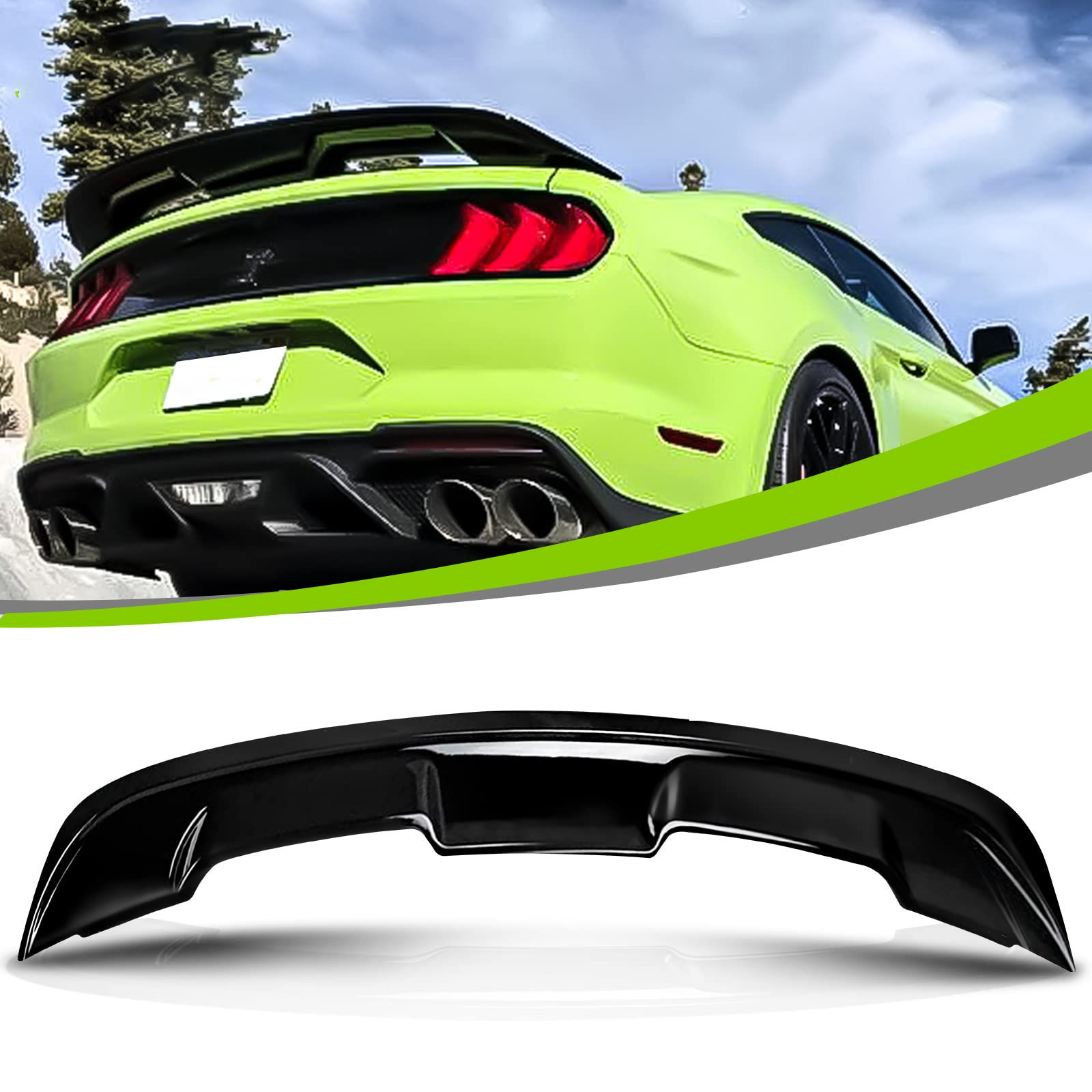 Wallpaper #12jpFZMBSpphPi3-lglt133 Buy Rear Trunk GT Spoiler Compatible with 2015 2022 Mustang GT350