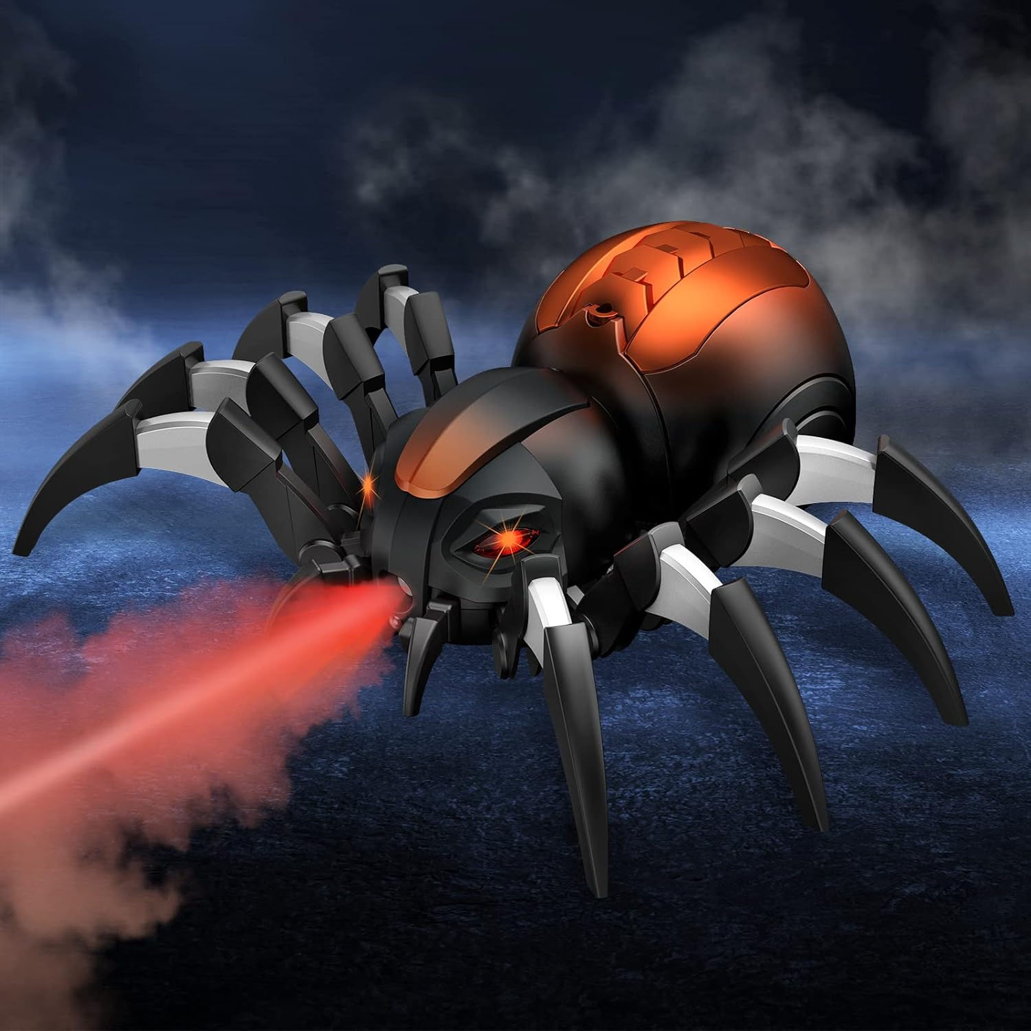 Wallpaper #CfQhOpMBKFX8bn3r83gp7 Remote Control Spider Toys Realistic Halloween Rc with Light Black