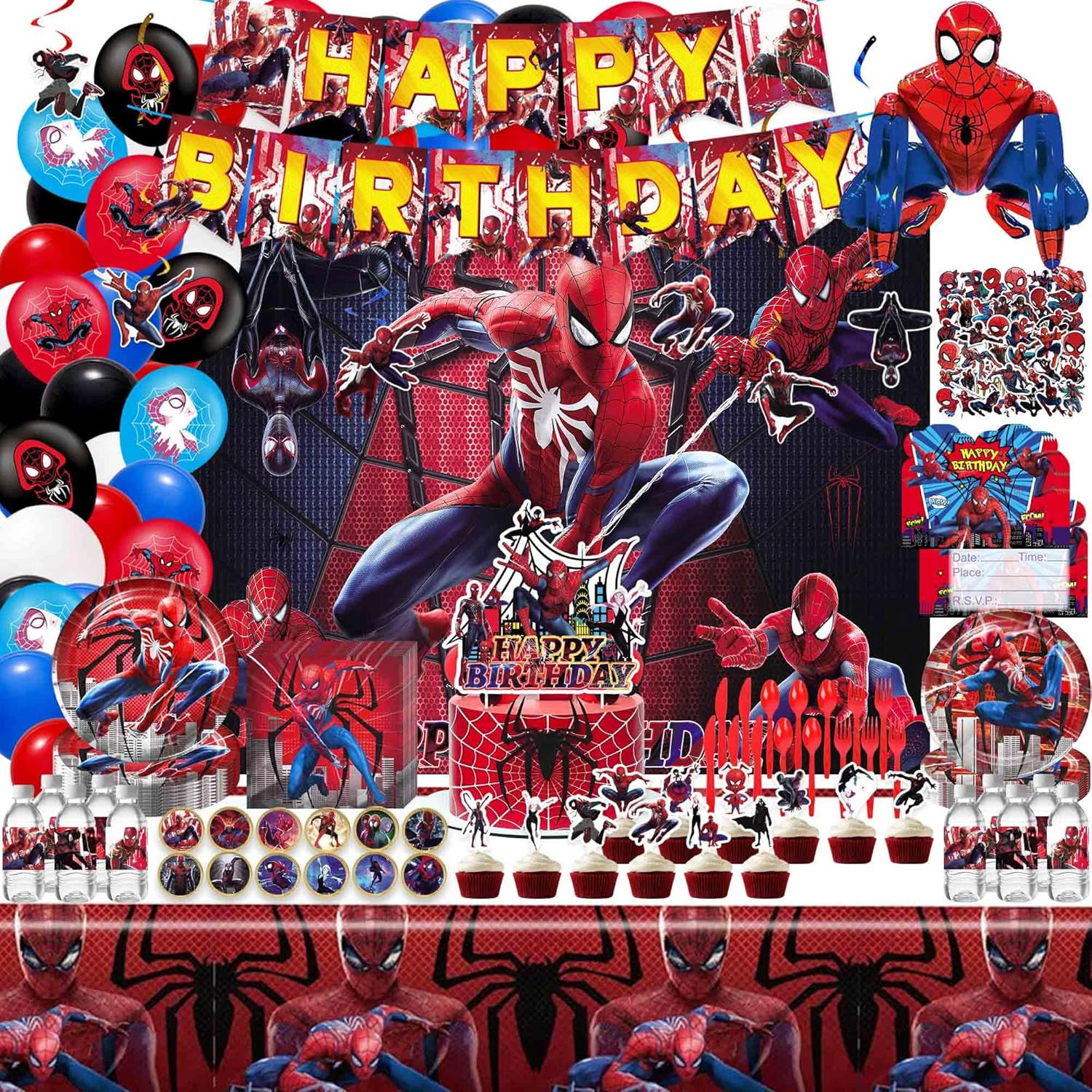 Wallpaper #XPTBOZMBKFX8bn3rFHcU129 Amazoncom Spider Birthday Party Decorations Super Hero Party