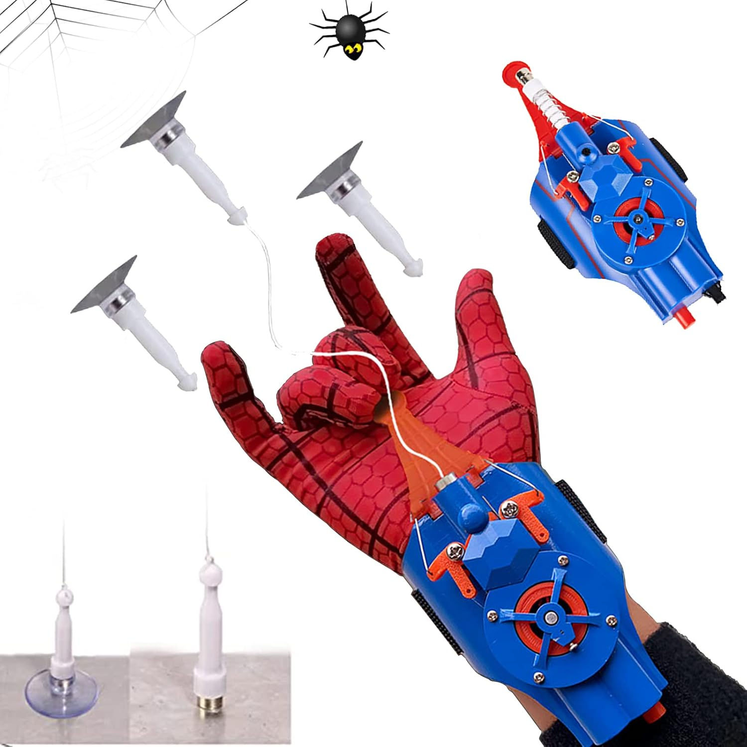 Wallpaper #Z_TCOpMBKFX8bn3rkXlB30 Wlwmcfxpwh Cosplay Spider Web Shooters for Adult Kids 98ft Real Rope