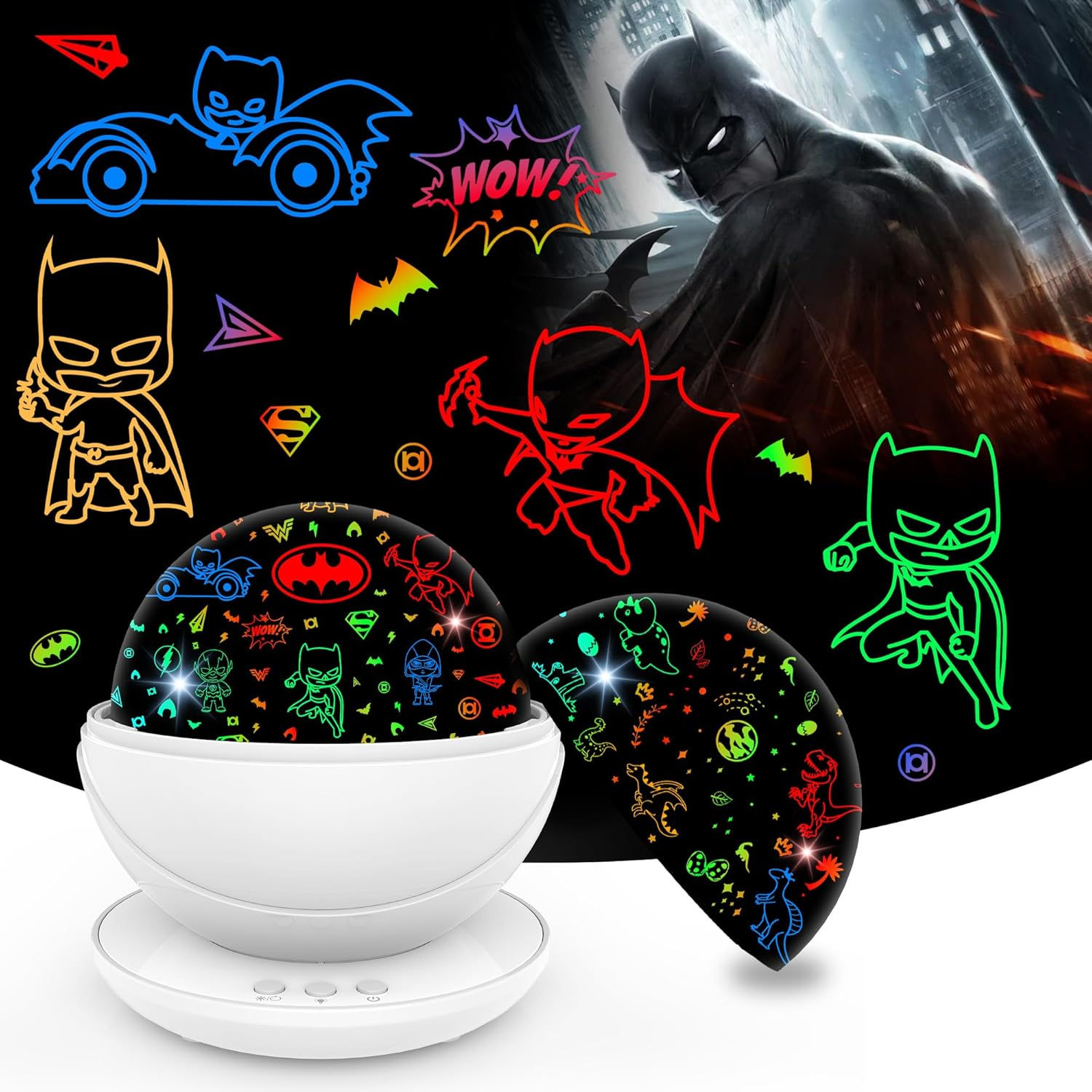 Wallpaper #JYLpP5MB0GiFKesMM8Dz12 Vanshinieer Batman Night Light Projector for Kids Dinosaur Toys for