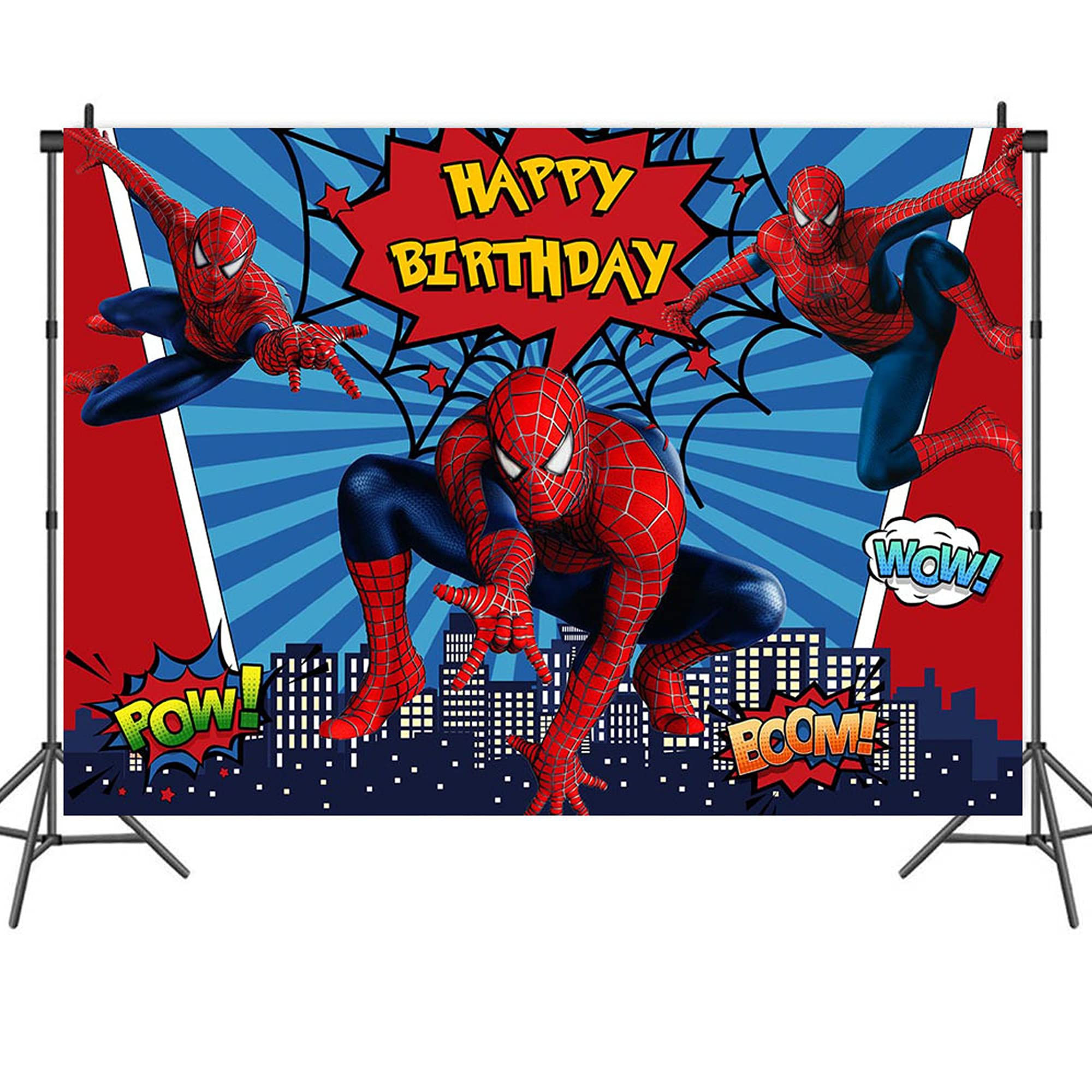 Wallpaper #2nNBh44BFI5NbQksQyDd52 Spider-Man Themed Birthday Party Backdrop