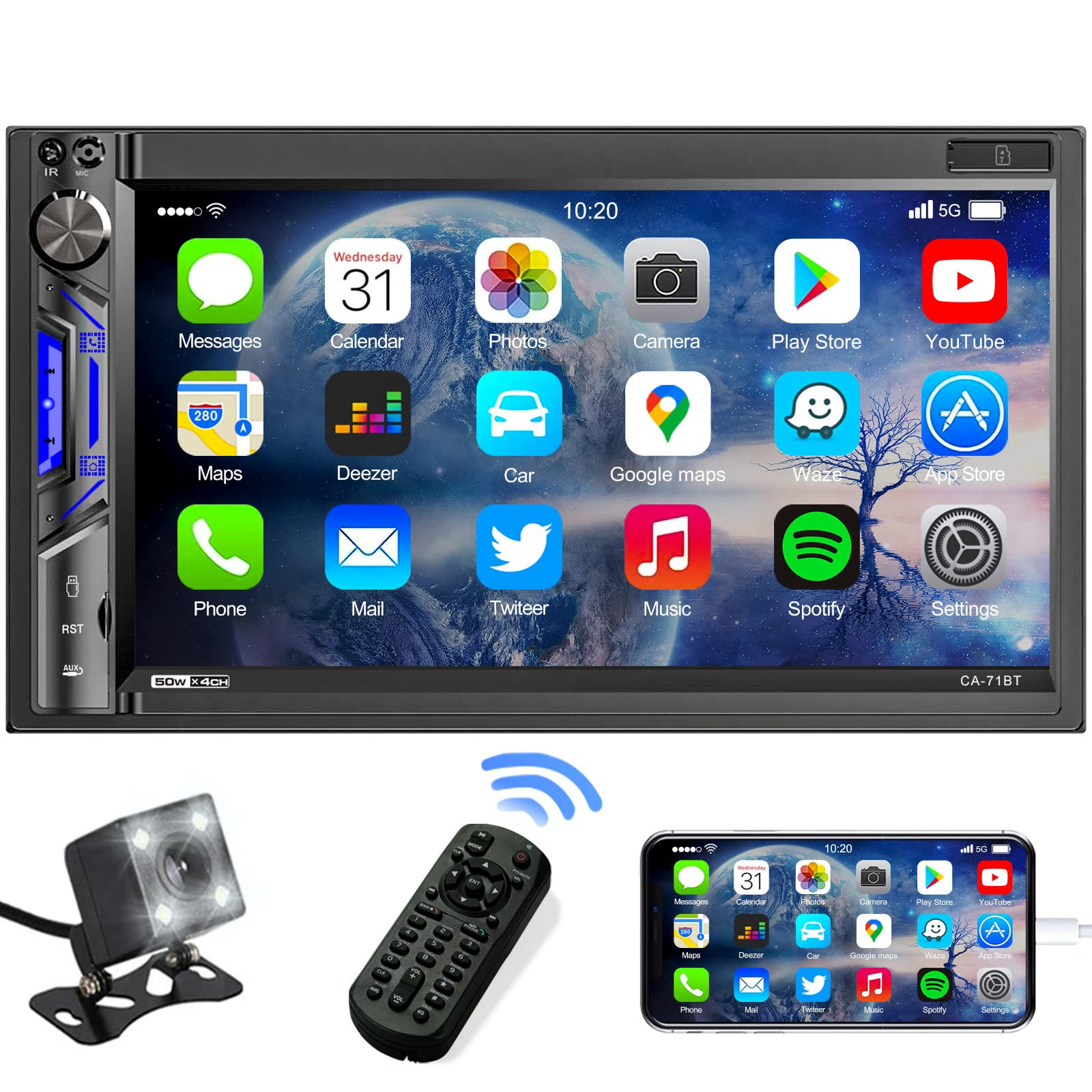 Wallpaper #Z30i8Y4Bnwiau_P6MgiF8 Buy Double Din Car Stereo Receiver 7 Inch HD Touchscreen Car Audio