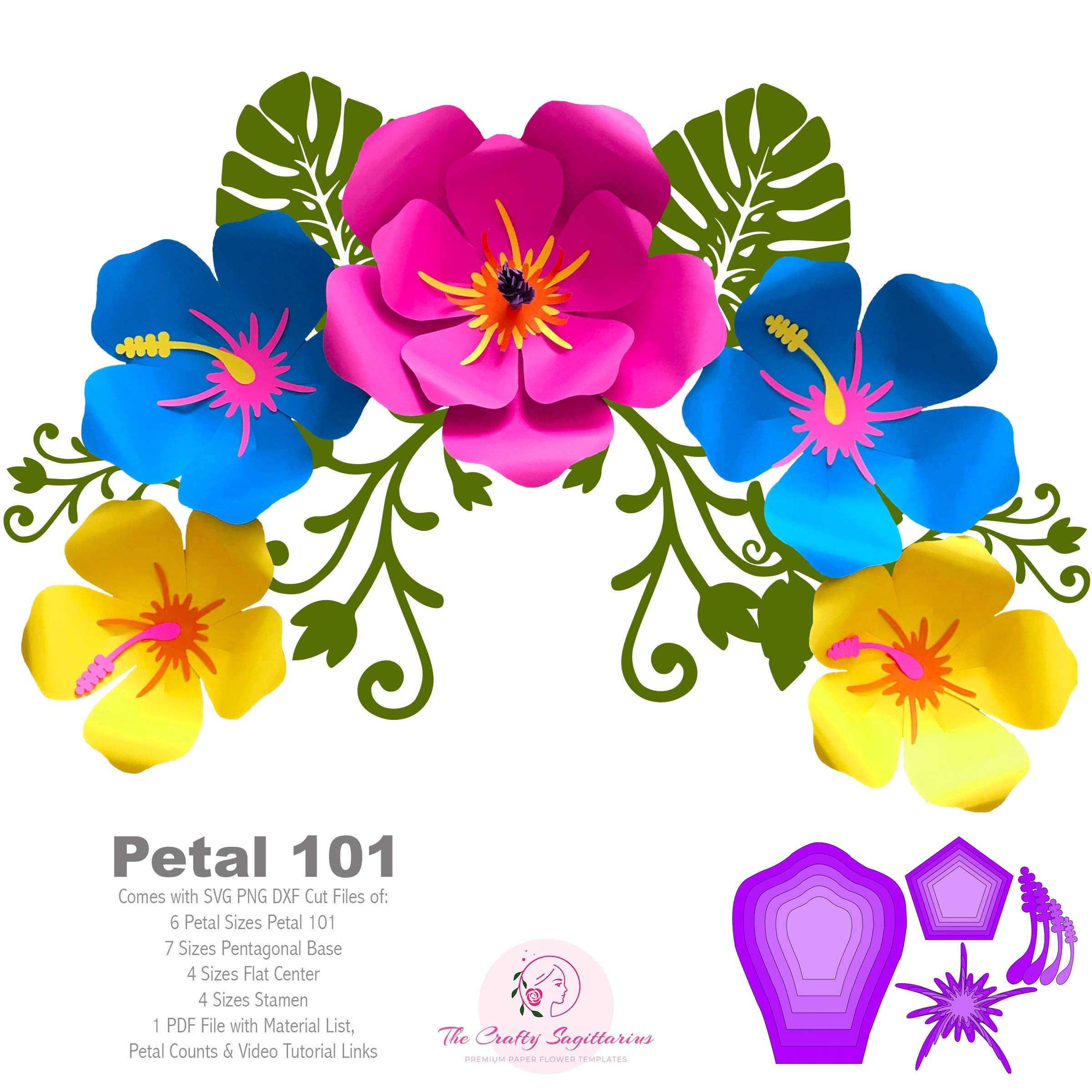 Wallpaper #8a759 Printable Downloadable Free Cricut Paper Flower Template