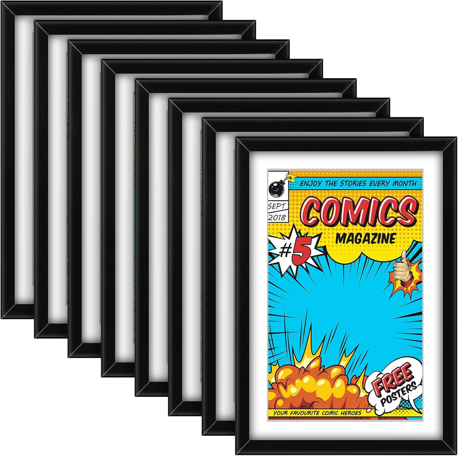 Wallpaper #xRlhOo8BtGB6xQ78bqyO14 Amazoncom Geetery 8 Pack Comic Book Frame Comic Book Wall Display