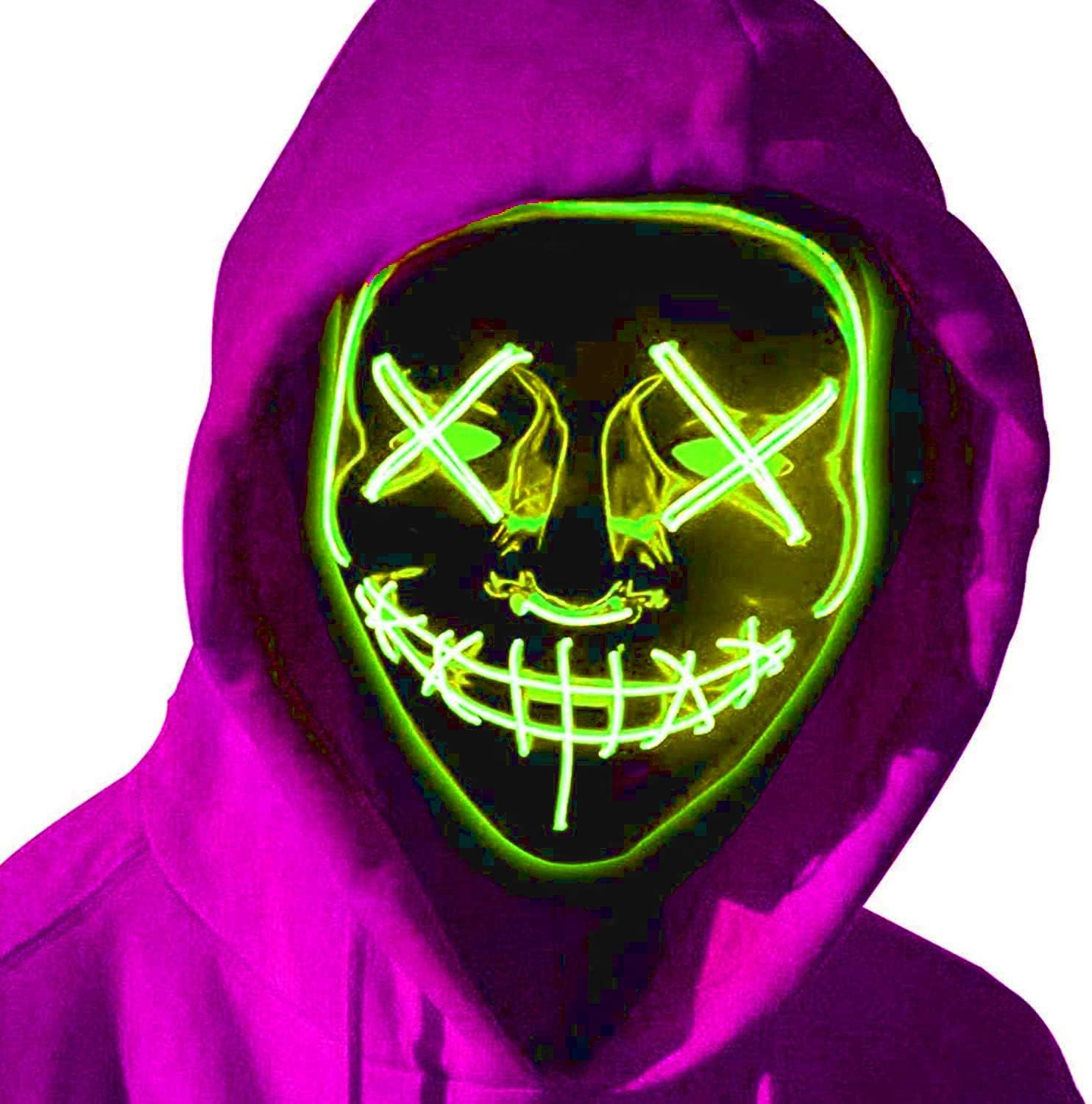 Wallpaper #421CbJcBycdYOYFTknLy32 Folme Halloween Mask LED Mask Light Up Halloween Masks Costume LED
