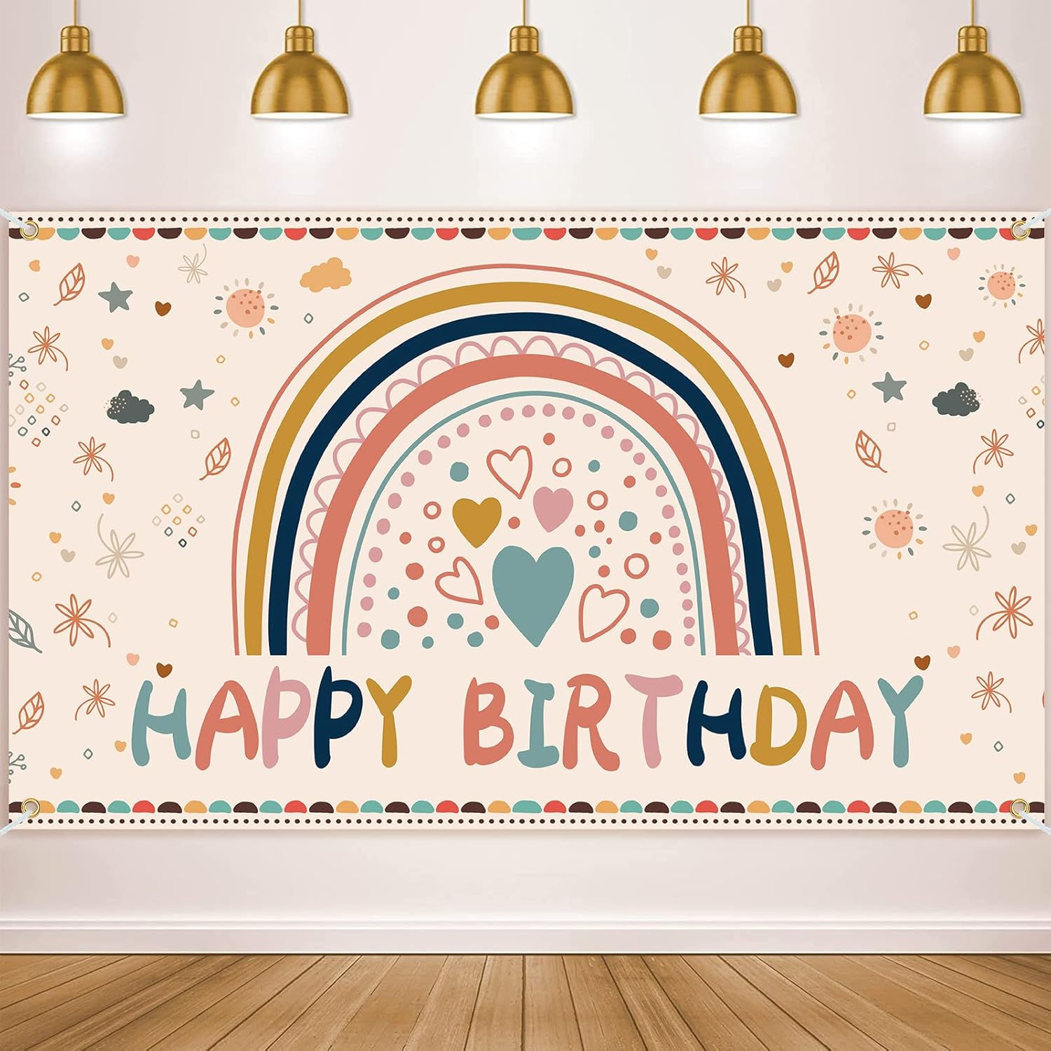 Wallpaper #b3199 Boho Rainbow Birthday Party Happy Birthday Rainbow Party Decorations