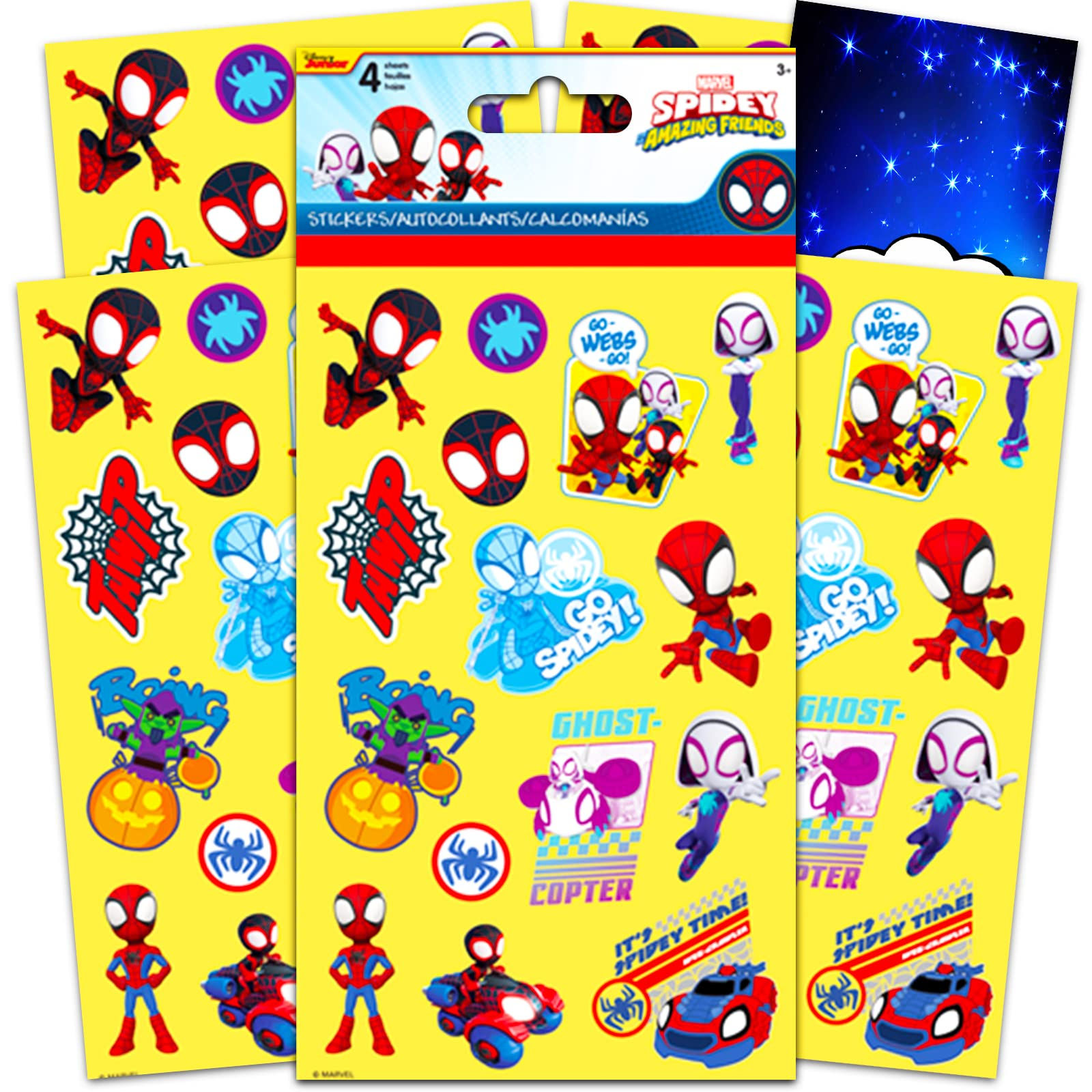Wallpaper #s2gbF5MBSpphPi3-og2P336 Marvel Spidey and His Amazing Friends Stickers 60 Spiderman Stickers