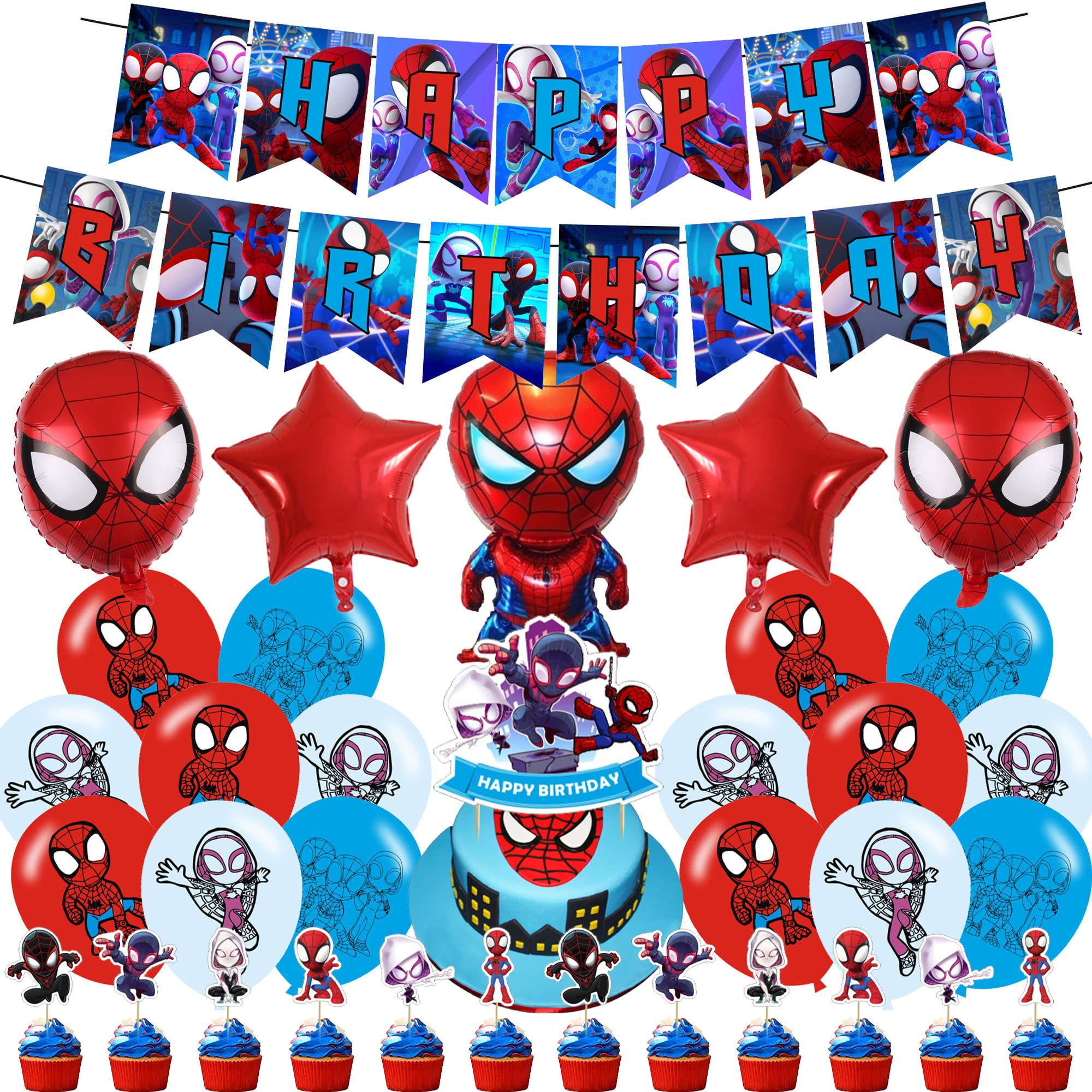 Wallpaper #fRmGOo8BtGB6xQ78Xa3945 Buy Spide Themed Party Decoration Included Banner Balloon Cake