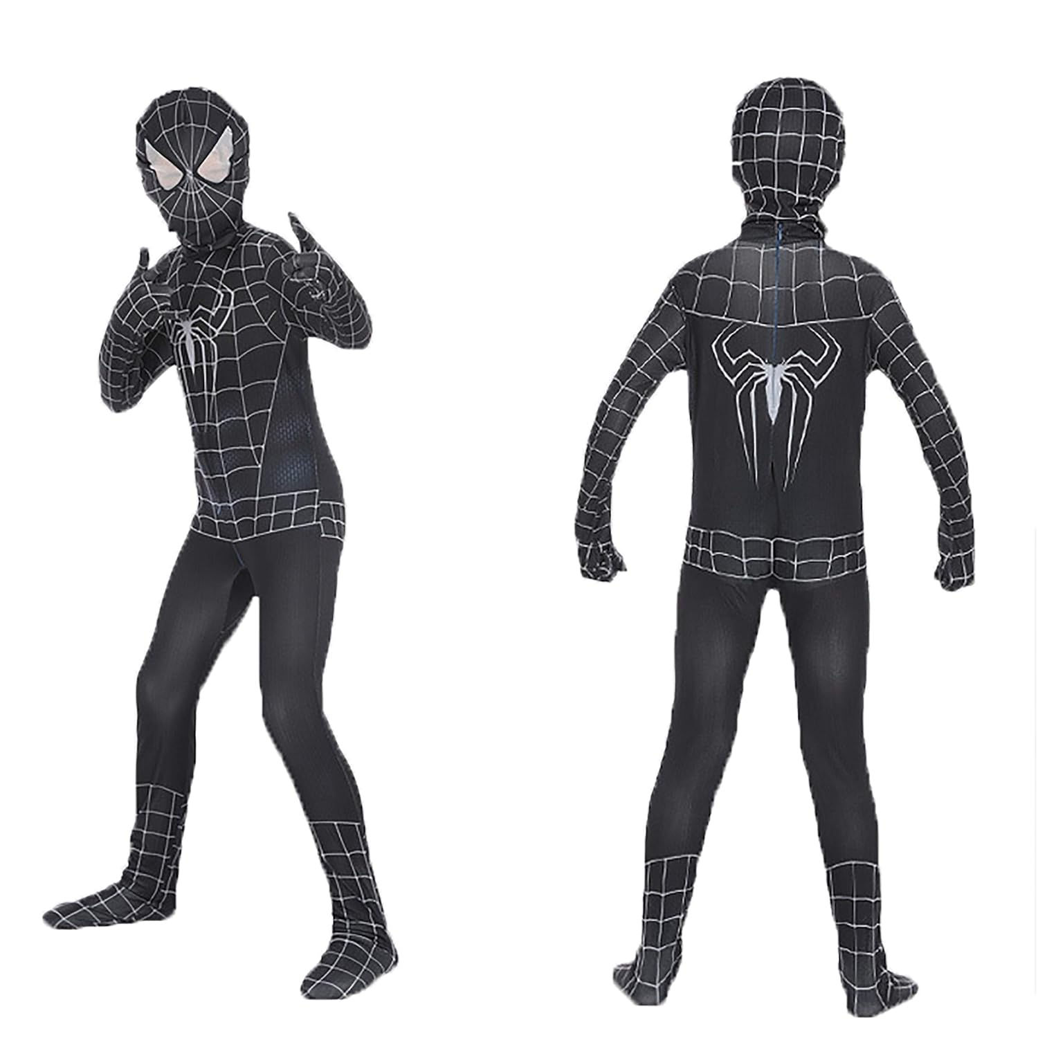 Wallpaper #bhkoNY8BtGB6xQ78FJ-N20 Boys Venom Black Spiderman Costume Kids Cosplay Spandex Bodysuit