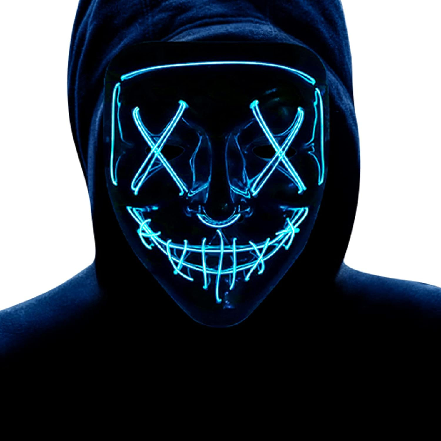 Wallpaper #2DFsNZMB5zzyi_yYVFb946 Buy Halloween Mask Light Up Hacker Purge Mask Scary LED Mask for