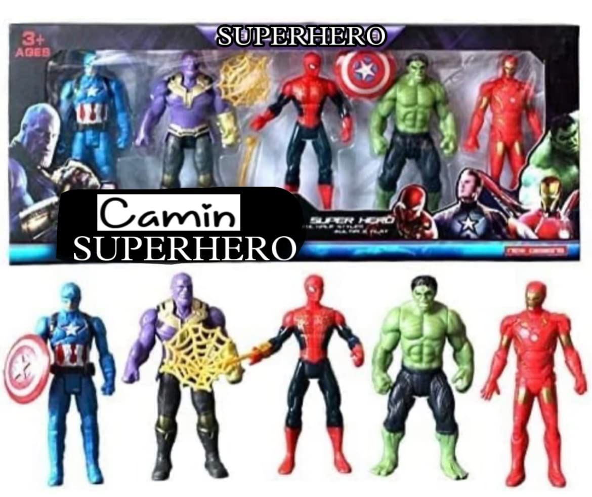 Wallpaper #Ce9iS5MBMN-XEVvVZDuM51 Buy Camin Superhero Action Figure Toy Set of 5 Superheroes Toys