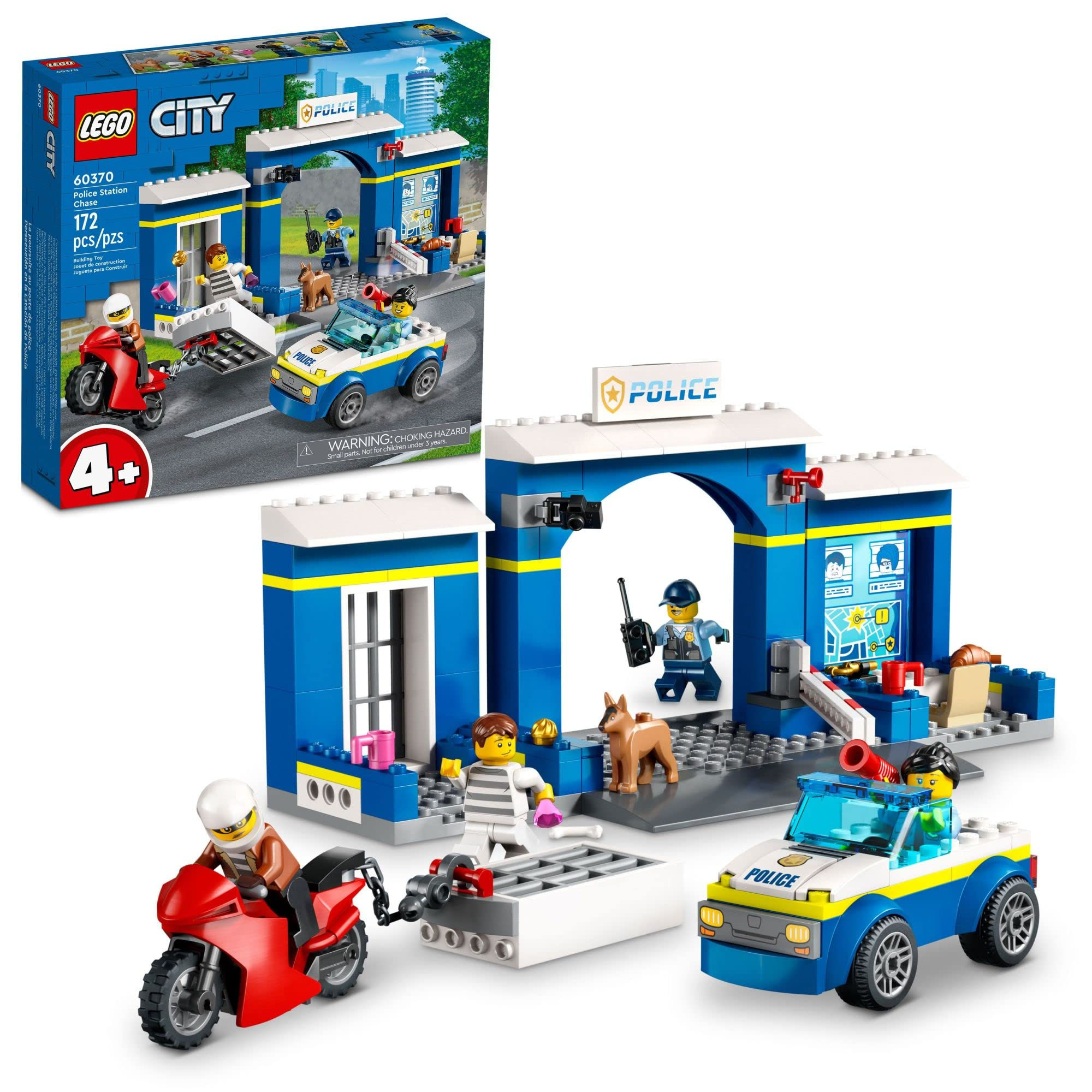 Wallpaper #OzM5M5MBcgDP3FvJG6pK297 Buy Lego City Station Chase 60370 Playset with Car Toy and Motorbike