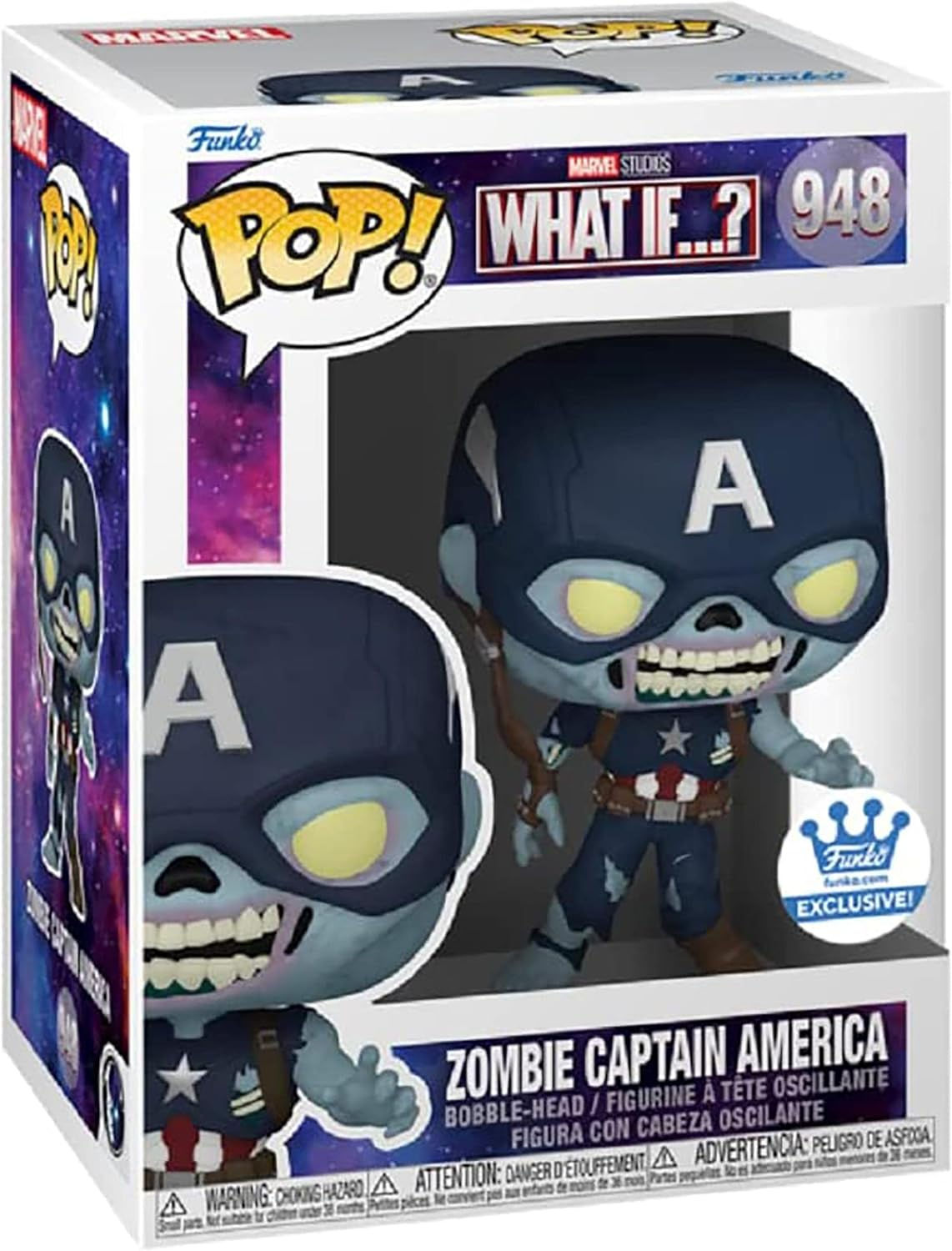 Wallpaper #vWfWEJMBSpphPi3-LPSt5 Funko 58254 Pop Marvel What if Zombie Captain America Funko