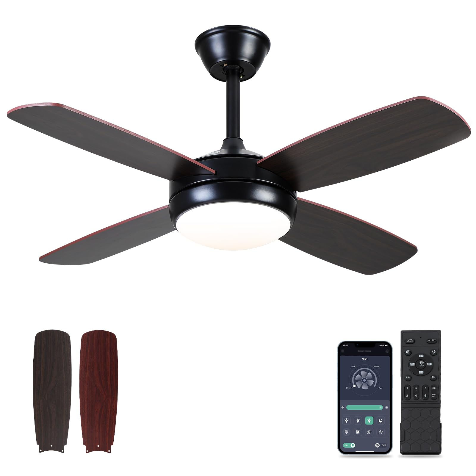 Wallpaper #QEBeMZMBJhL2WPbarMb_255 Asyko Ceiling Fans with Lights 42 Black Outdoor Ceiling Fan with