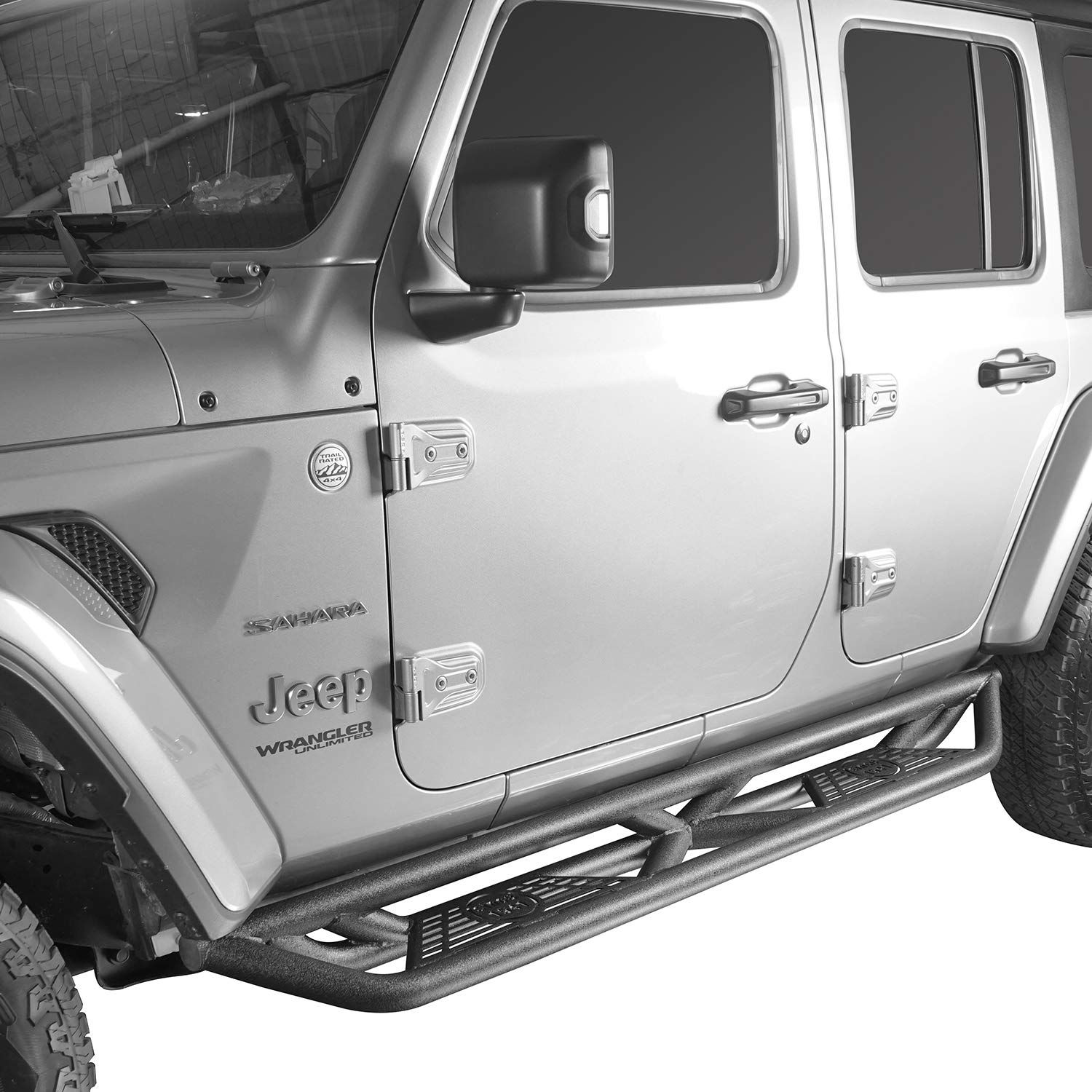 Wallpaper #4664c Mopar Factory Sahara Side Steps for 18 Up Jeep Wrangler Jl Unlimited