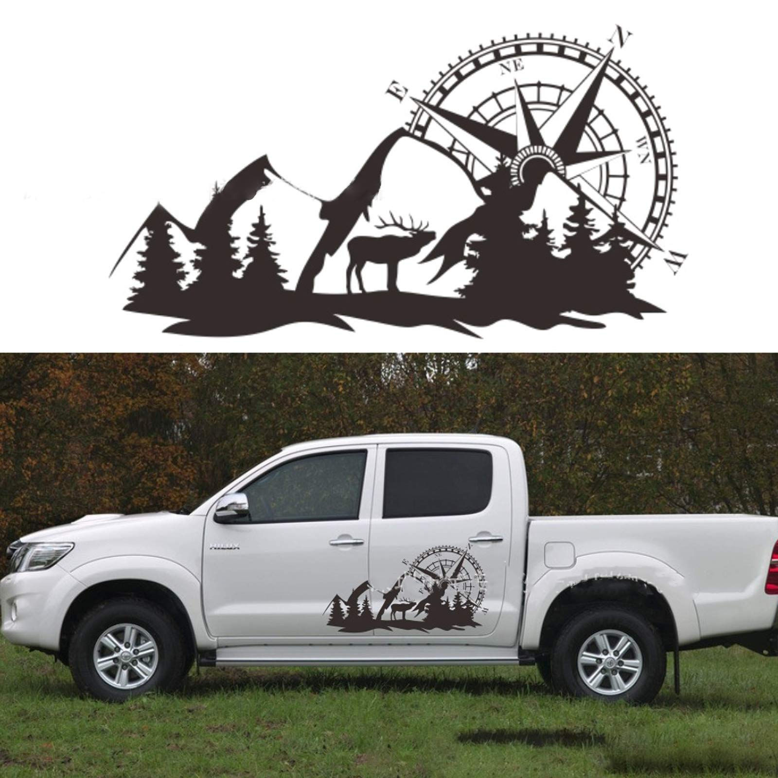 Wallpaper #HmcK_pIBSpphPi3-hp6b193 Buy Ain Car Decals Sticker 1 Pack Compass Forest Graphic Decal Car