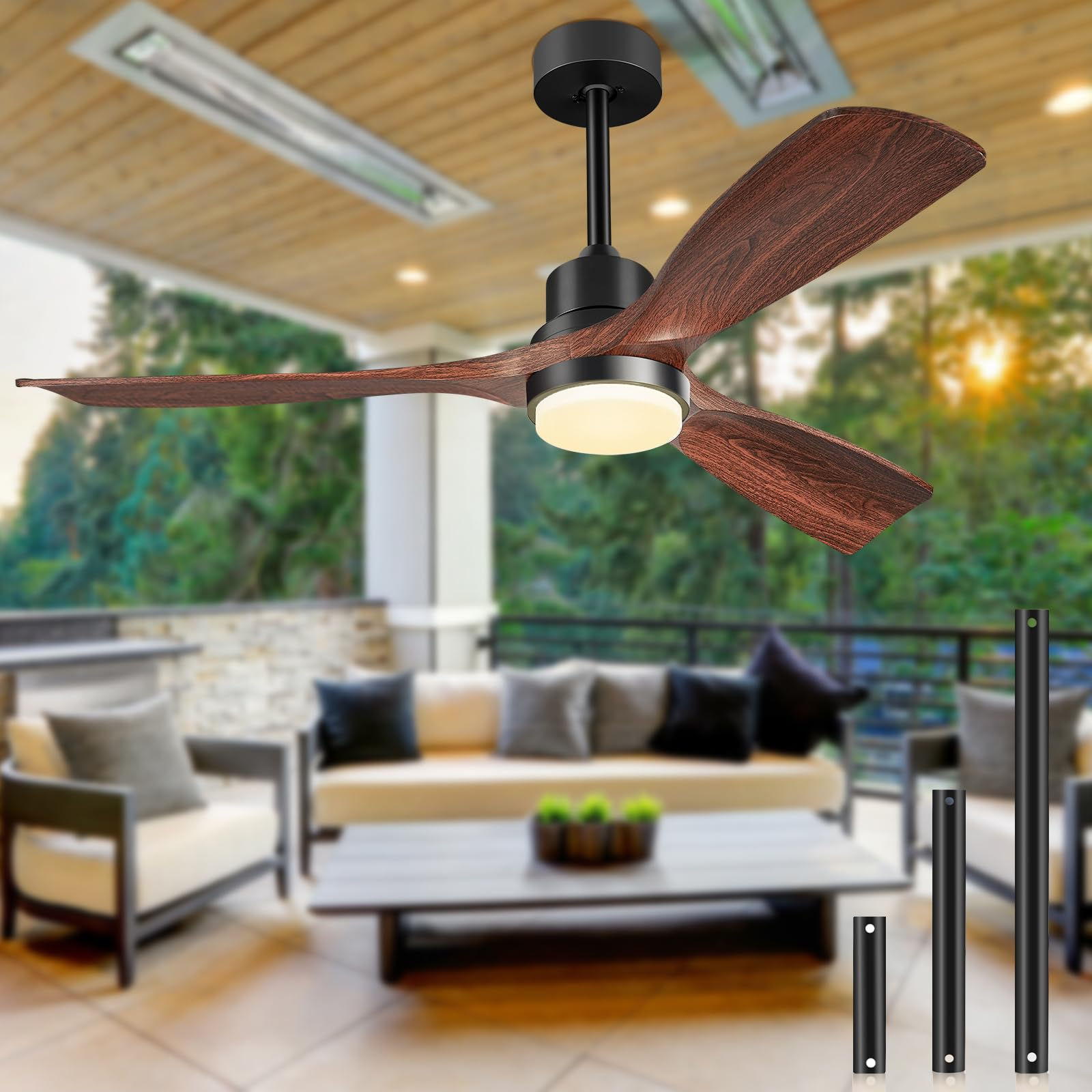 Wallpaper #QEBeMZMBJhL2WPbarMb_104 Ceiling Fans with Lights and Remote 52 Inch Outdoor Ceiling Fan for