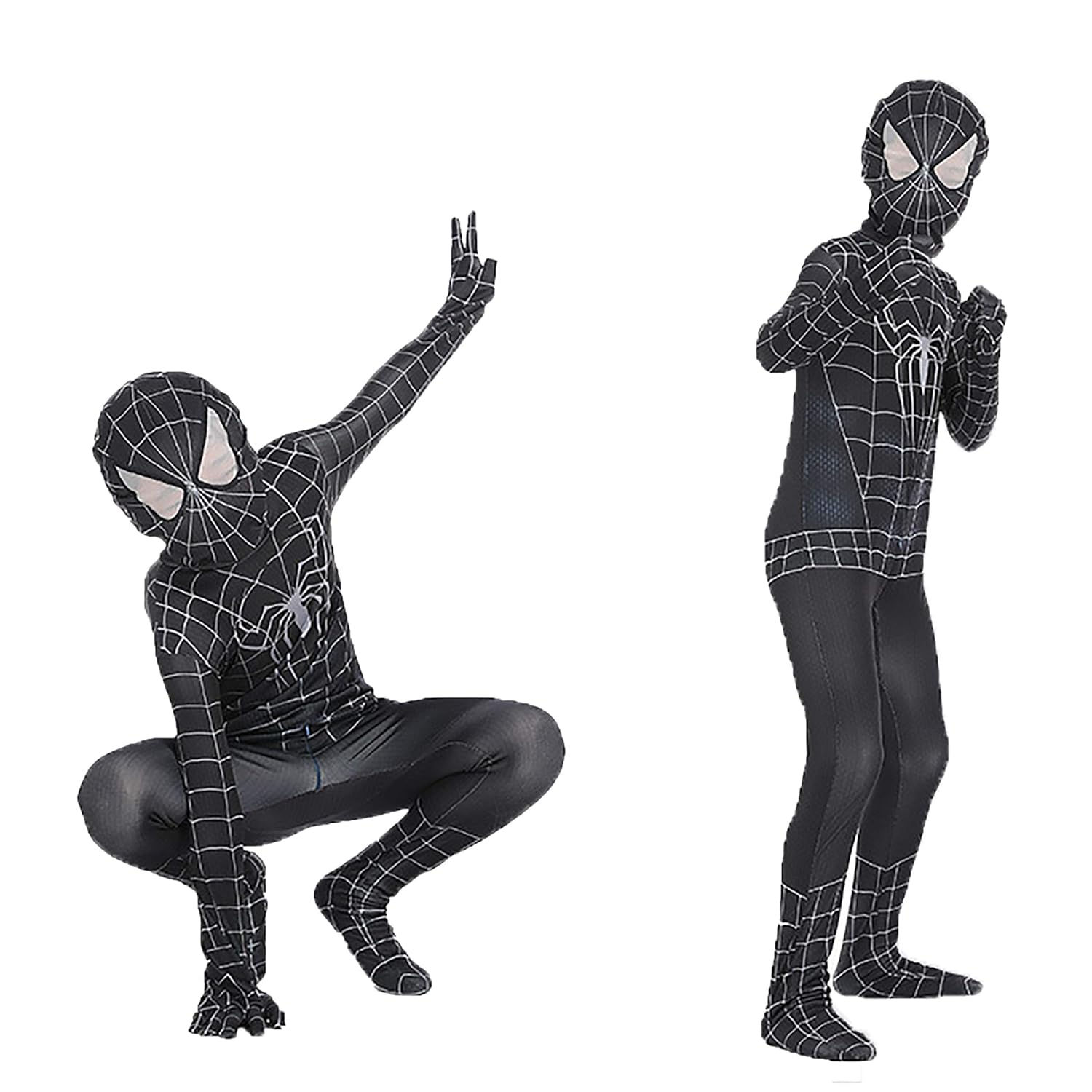 Wallpaper #bhkoNY8BtGB6xQ78FJ-N22 Boys Venom Black Spiderman Costume Kids Cosplay Spandex Bodysuit