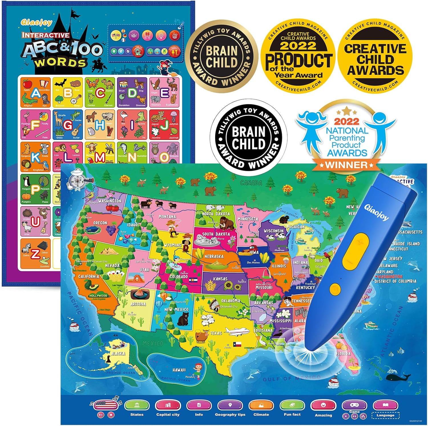 Wallpaper #L20PapcBycdYOYFTAnFj160 Amazoncom Bilingual Interactive for Kids Talking USA Map Alphabet