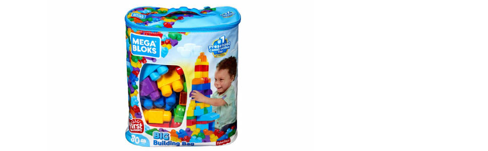 Wallpaper #634d6 Mega Bloks First Builders Big Building Bag with Big Building Blocks