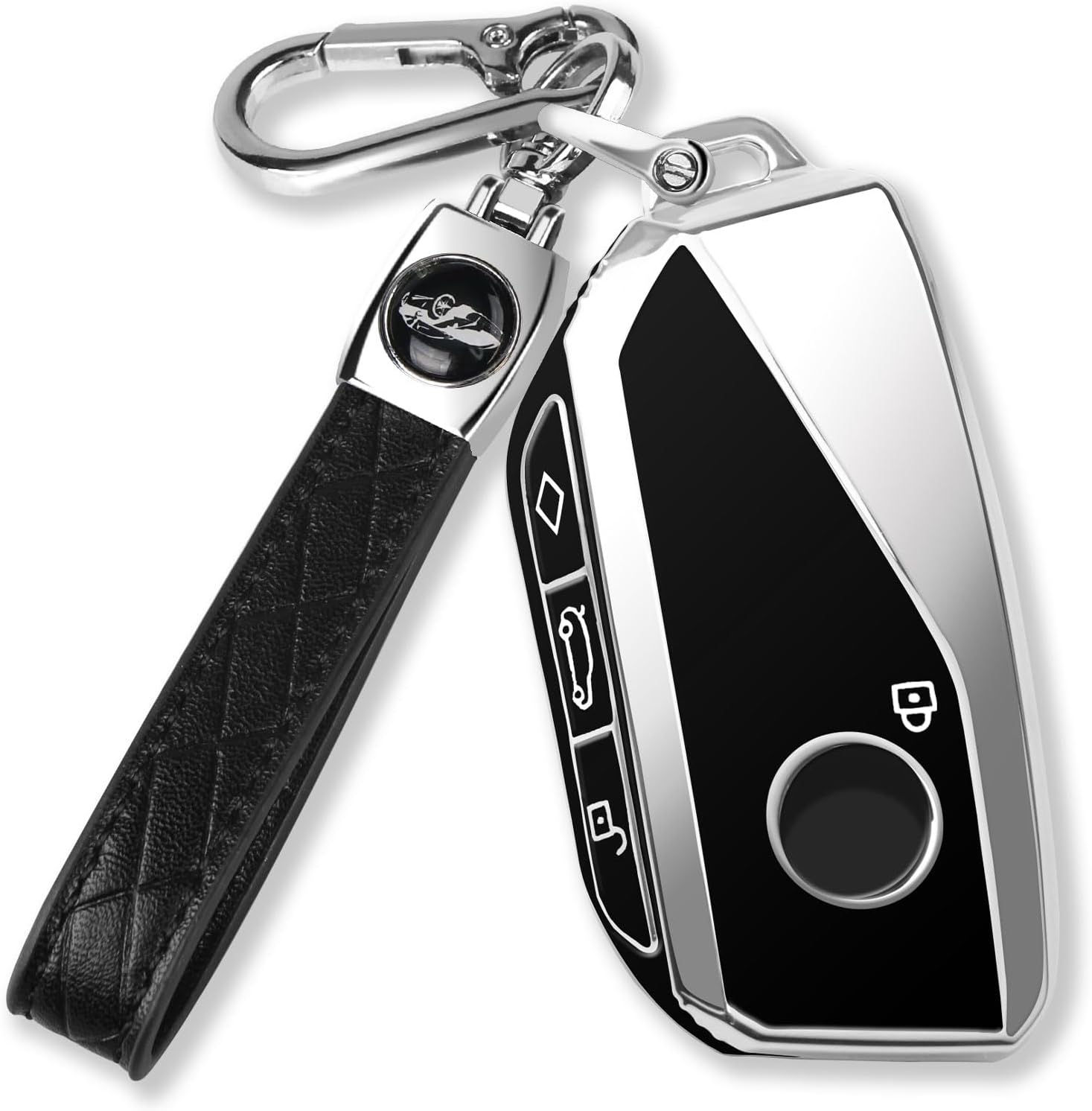 Wallpaper #UQMCZpMBpyOg8YnE6do369 Amazoncom Qbuc for BMW Key Fob Cover with Keychain Chrome Silver Trim