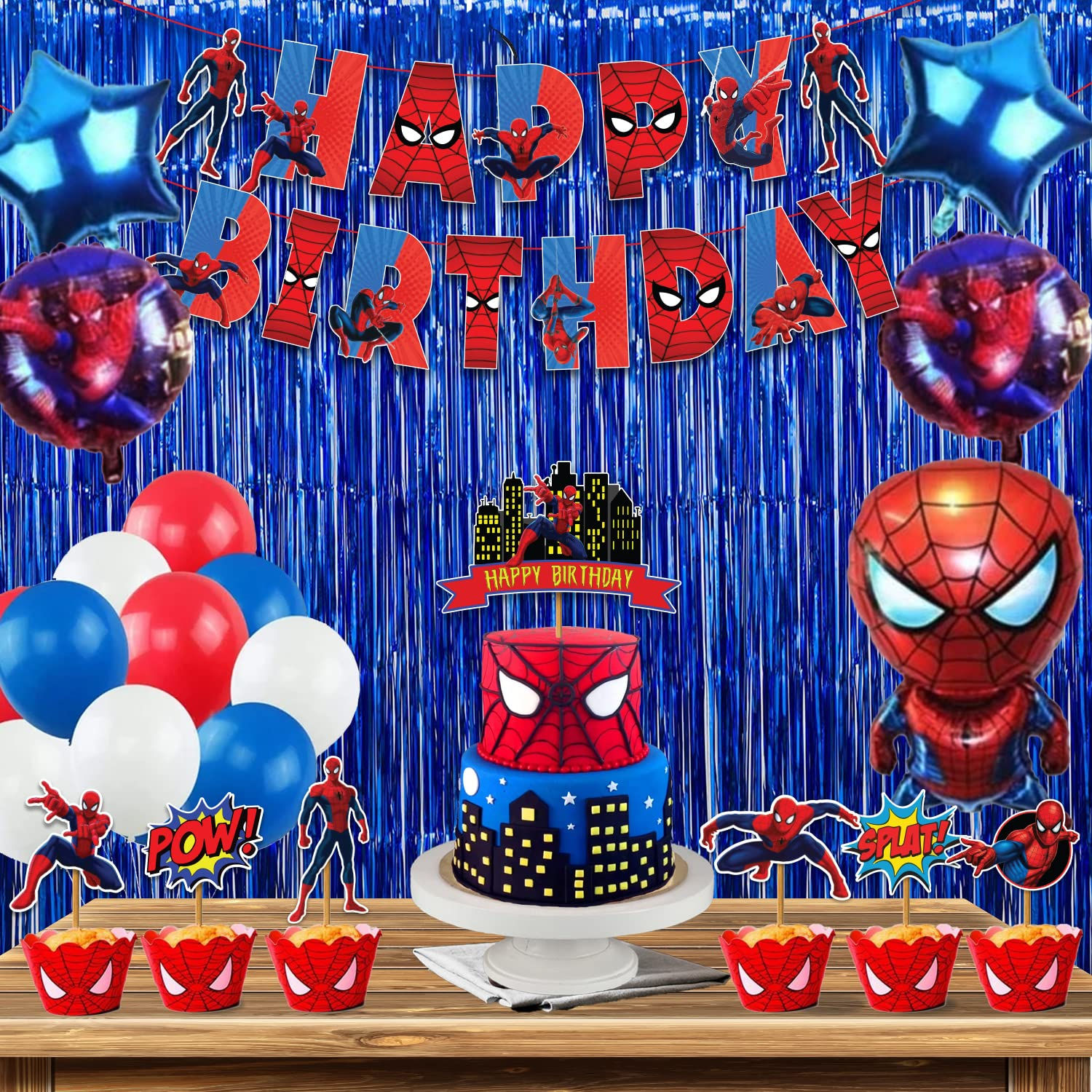 Wallpaper #NRVONpMB-CQNECa2DifU464 Party Around Happy Birthday Spiderman Theme Combo for Superheroes