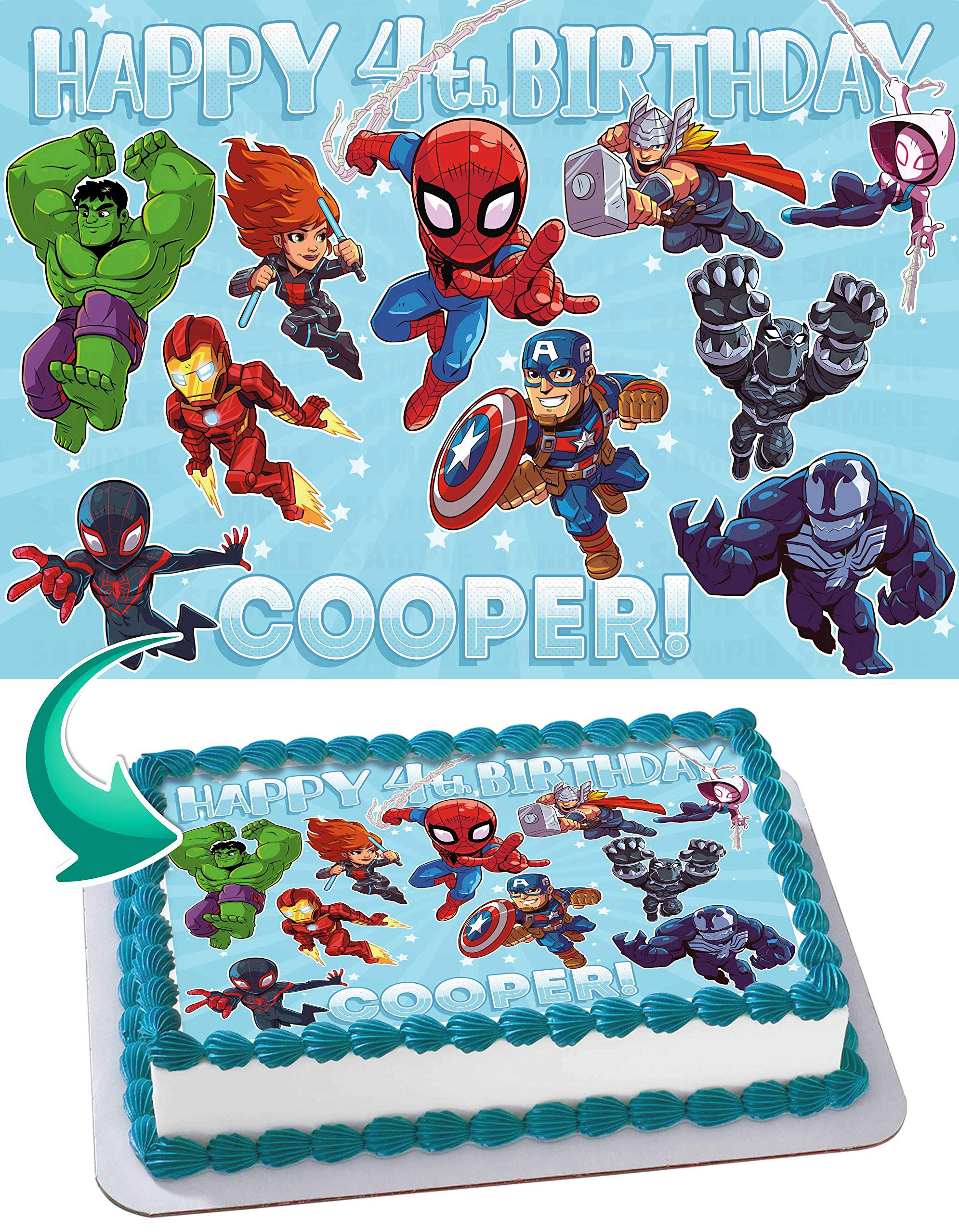 Wallpaper #mTEHNpMB5zzyi_yYhFhv241 Buy Cakecery Marvel Super Hero Adventures Edible Cake Image Topper