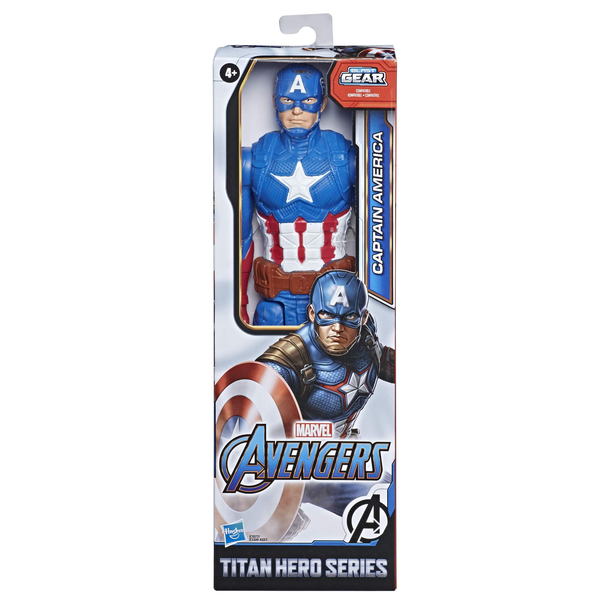 Wallpaper #ffd21 Marvel Avengers Titan Hero Series Blast Gear Captain America Action Figure