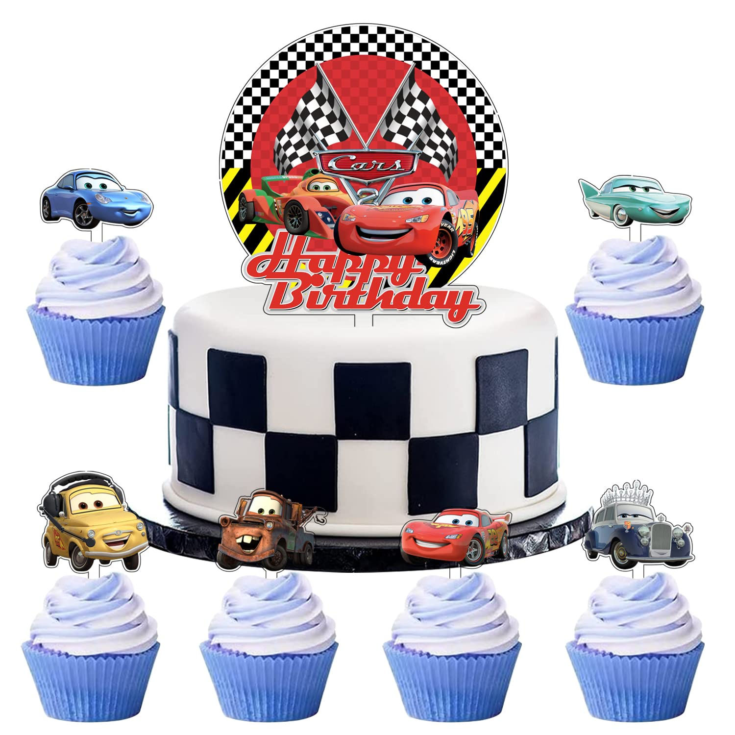 Wallpaper #02c67 Race Cupcake Topper Racecar Toppers Race Toppers Car Etsy