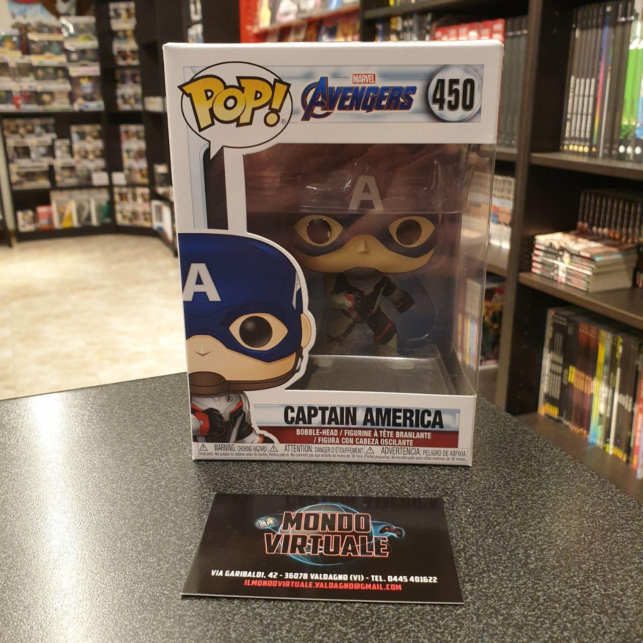 Wallpaper #PGe08JIBSpphPi3-pWiQ37 Funko Pop 450 Captain America Avengers Endgame Mondo Virtuale