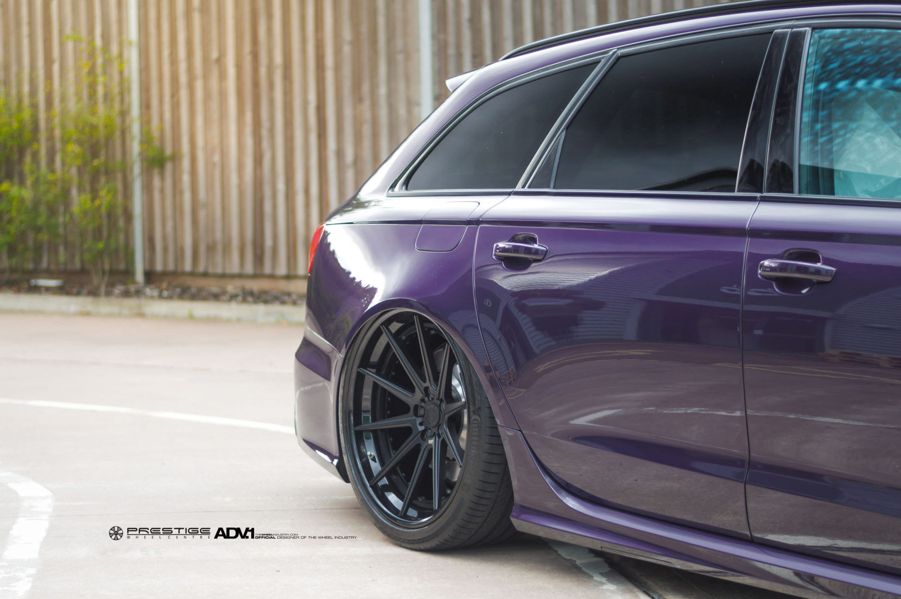 Wallpaper #s-_NTJMBMN-XEVvV_T4S55 Adv1 Wheels Merlin Purple Audi Rs6 Avant Wagon Bagged Stance Hellaflush