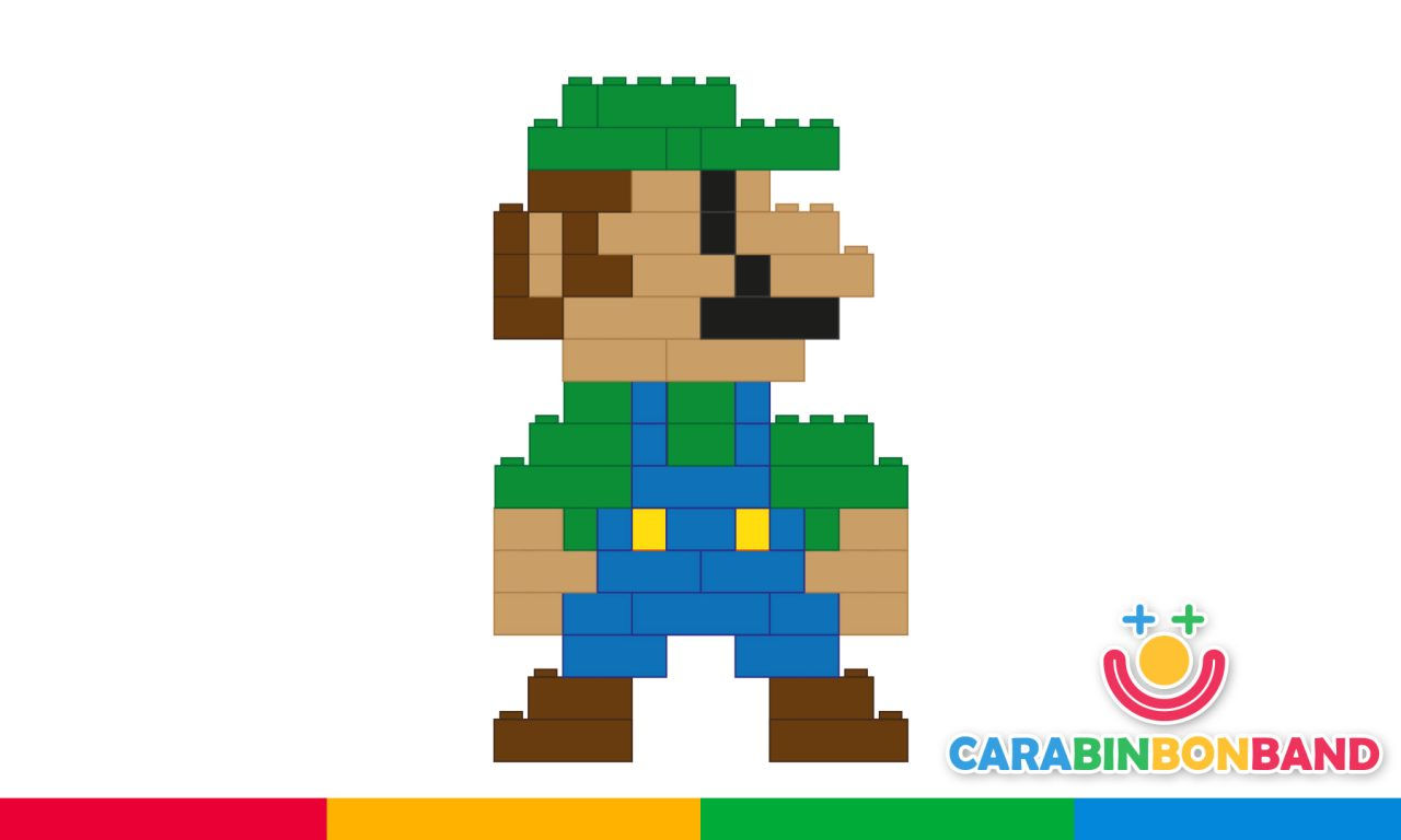 Wallpaper #Kx3VLZMBlOZrFDOkdNK0171 Easy Lego for Kids How to Make Luigi Super Mario Bros Cara Bin Bon